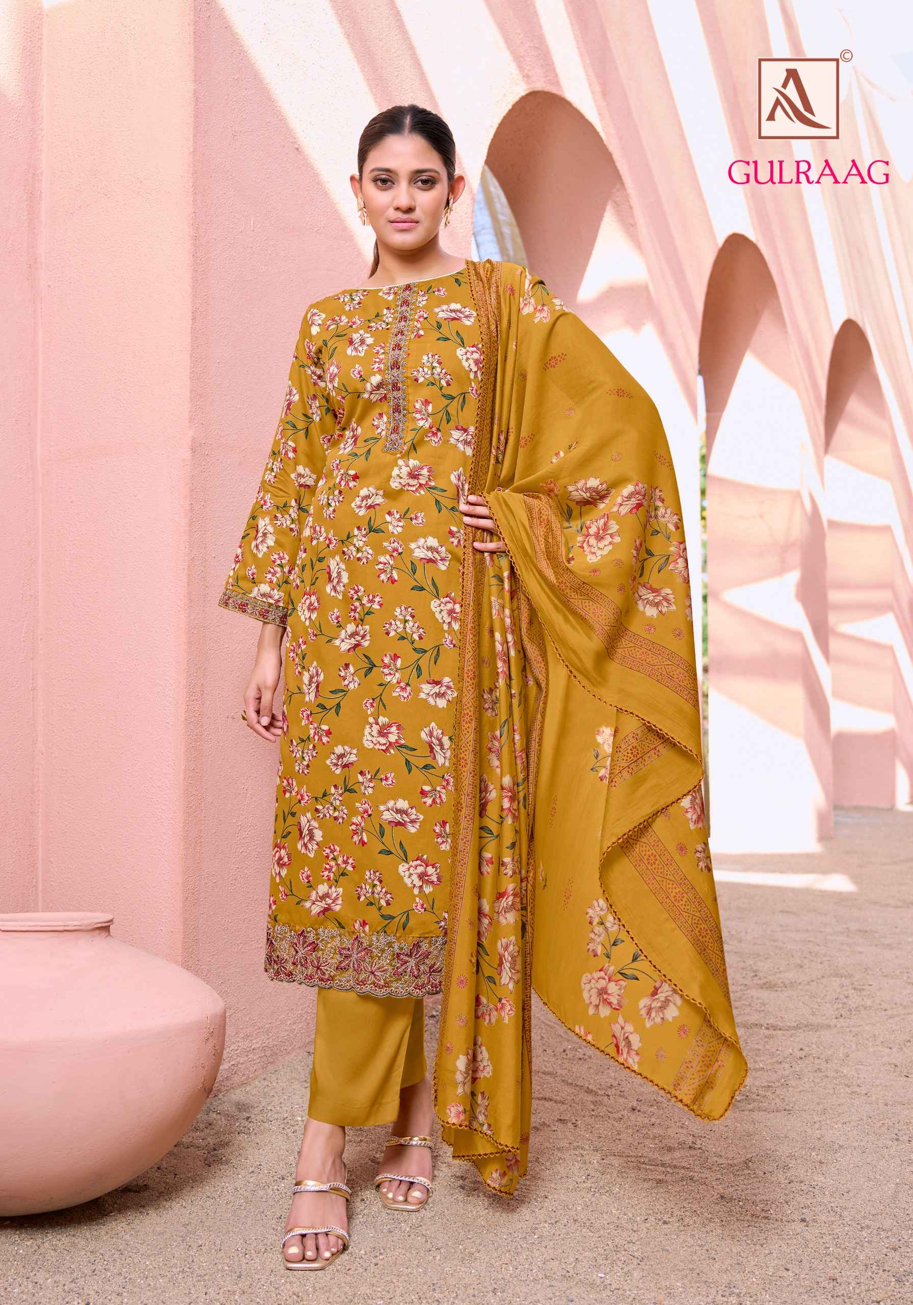 Alok Gulraag Zaam Dress Material 6 pcs Catalogue