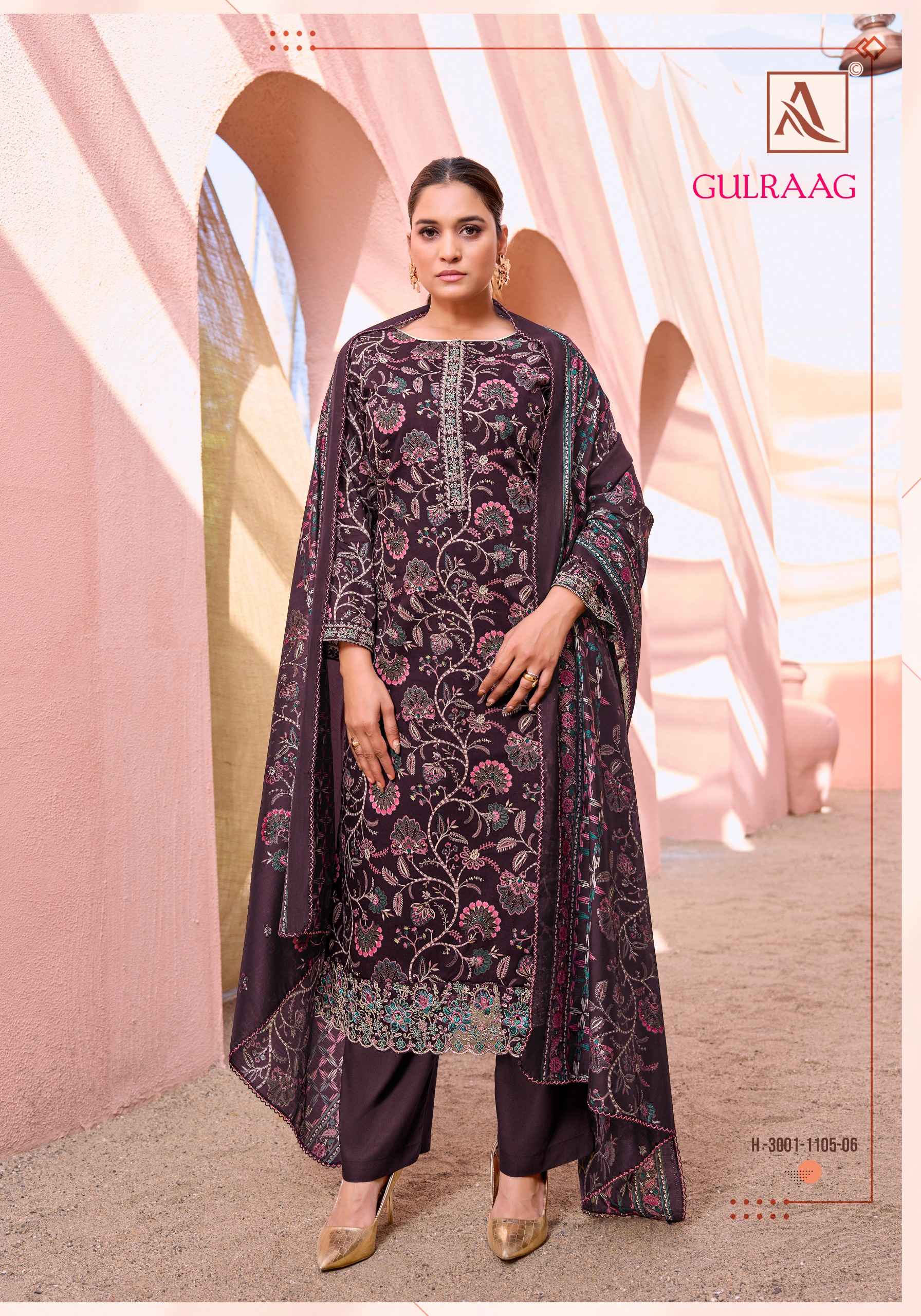 Alok Gulraag Zaam Dress Material 6 pcs Catalogue
