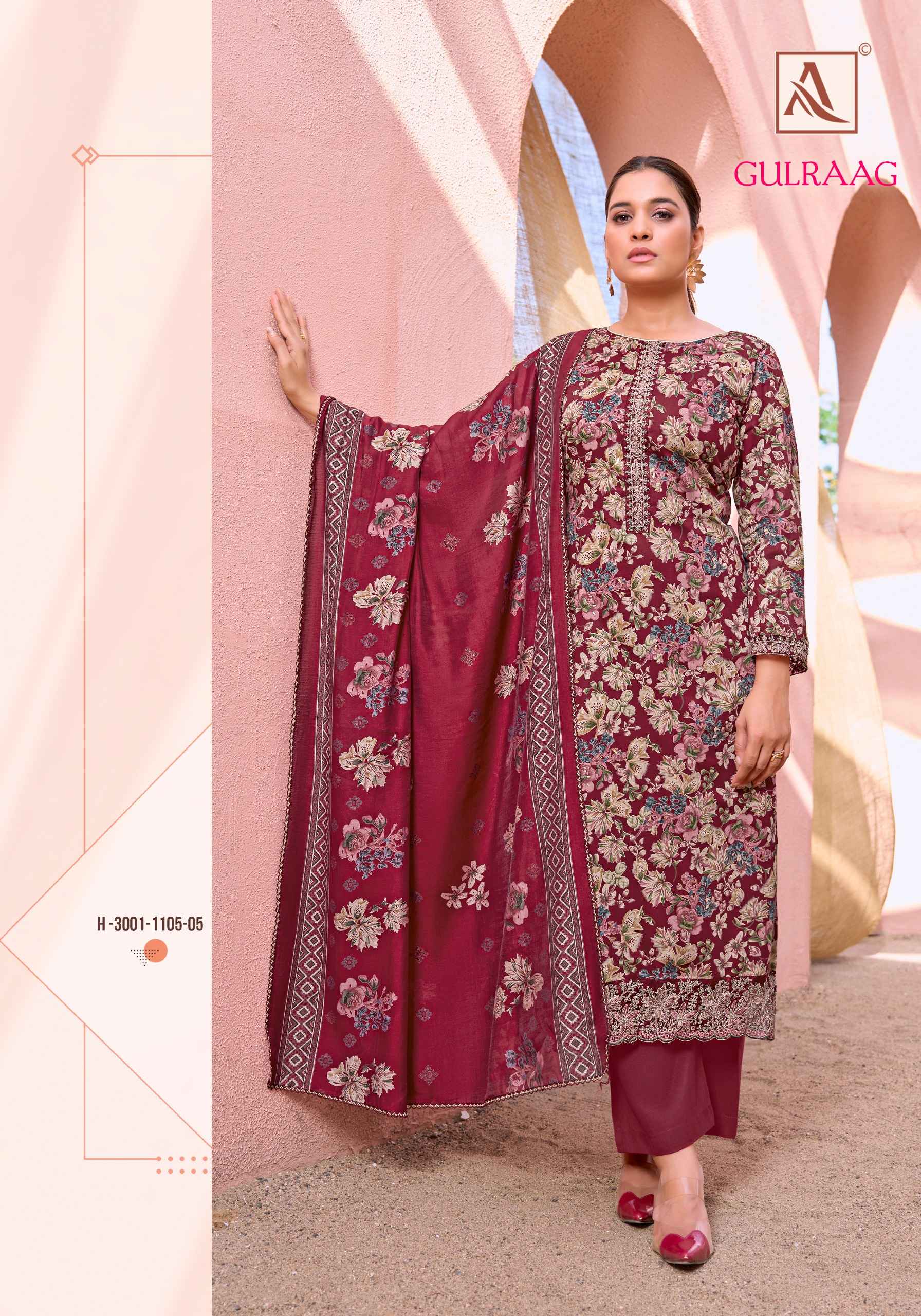 Alok Gulraag Zaam Dress Material 6 pcs Catalogue