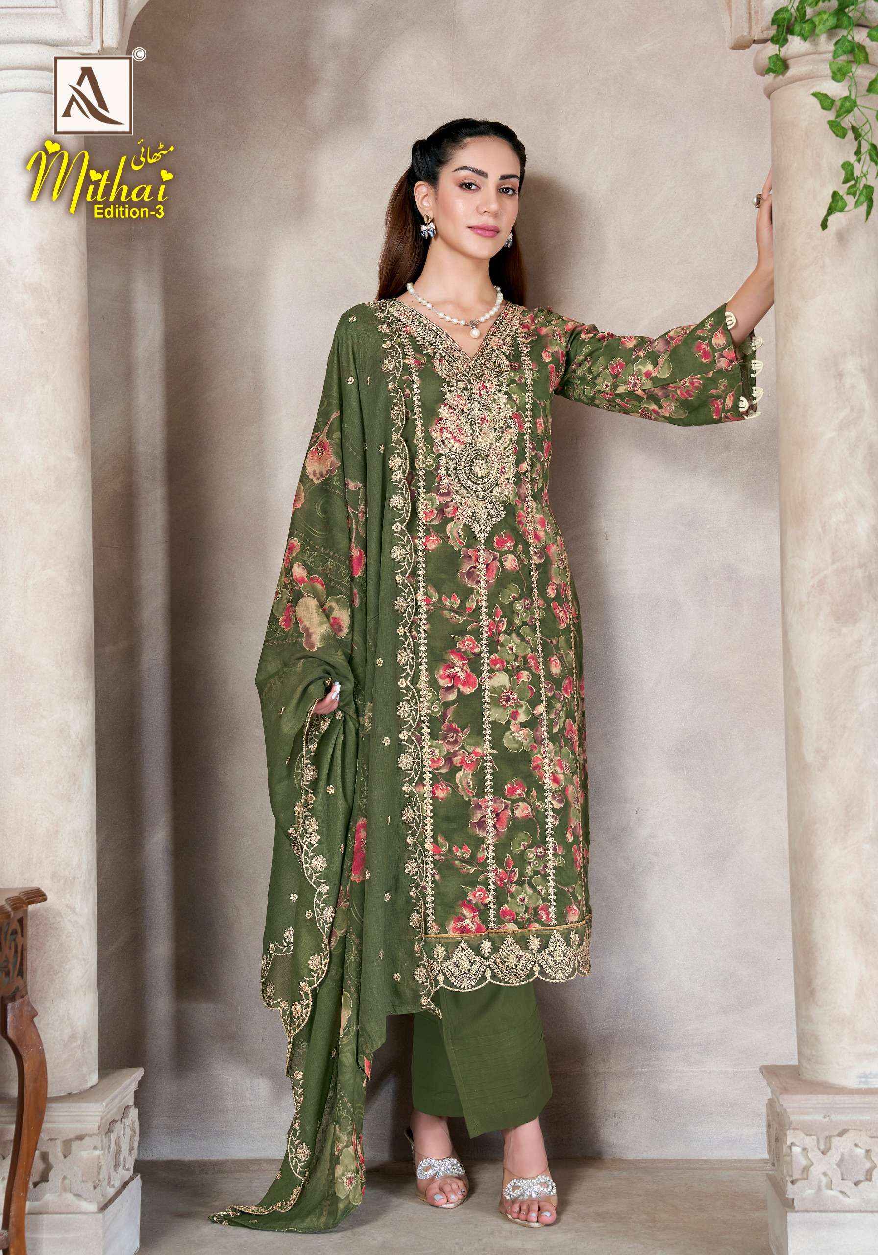 Alok Mithai Edition 3 Cambric Cotton Dress Material 6 pcs Catalogue