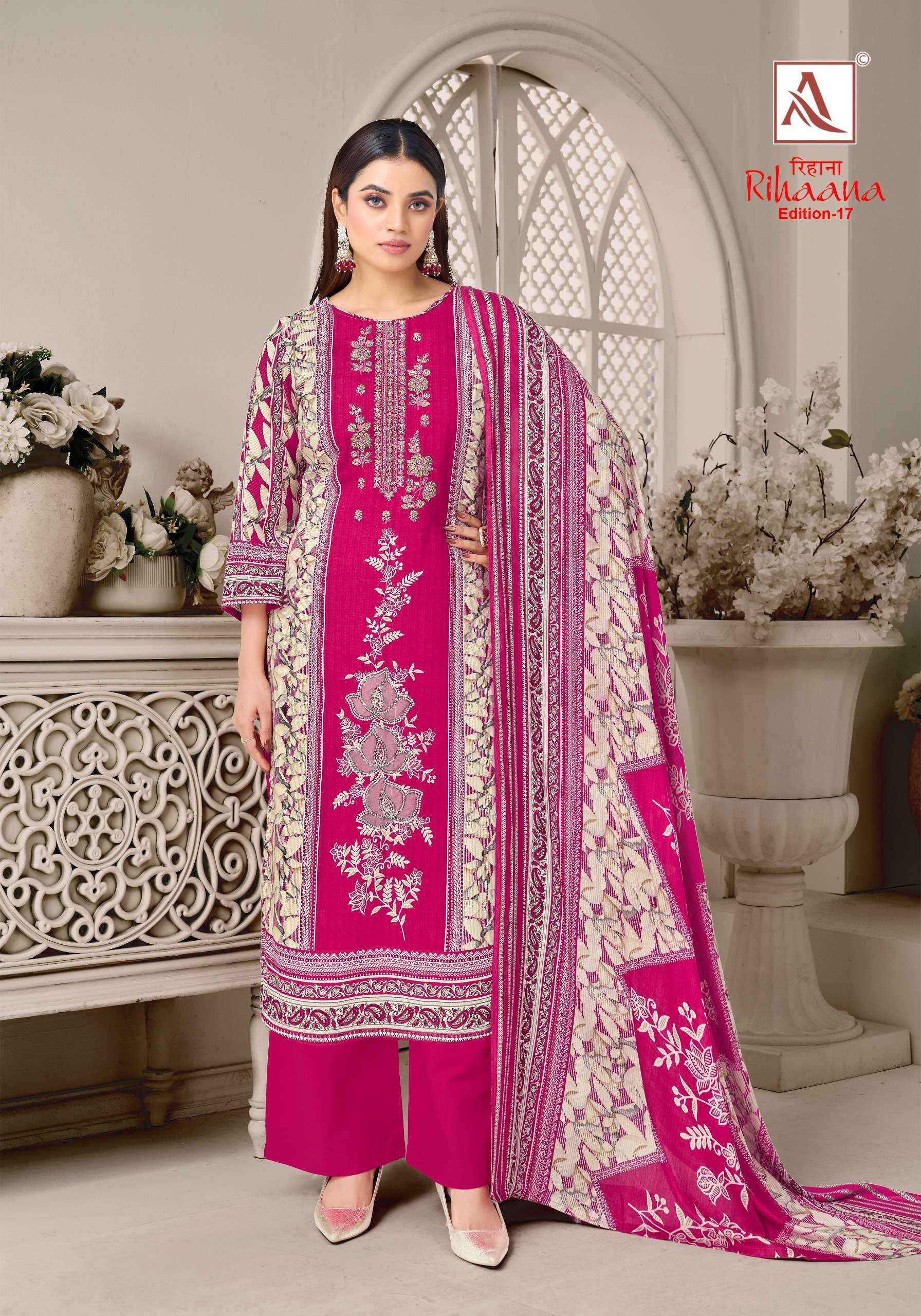 Alok Rihaana Edition 17 Cotton Dress Material 6 pcs Catalogue