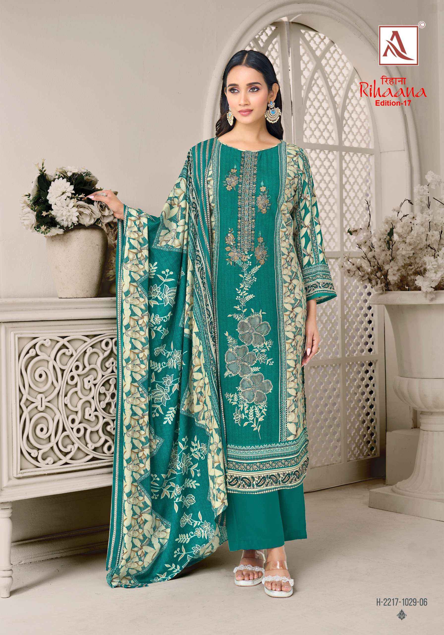 Alok Rihaana Edition 17 Cotton Dress Material 6 pcs Catalogue