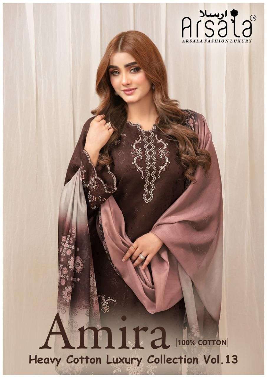 Arsala Fashion Amira Vol 13 Cotton Dress Material 6 pcs Catalogue