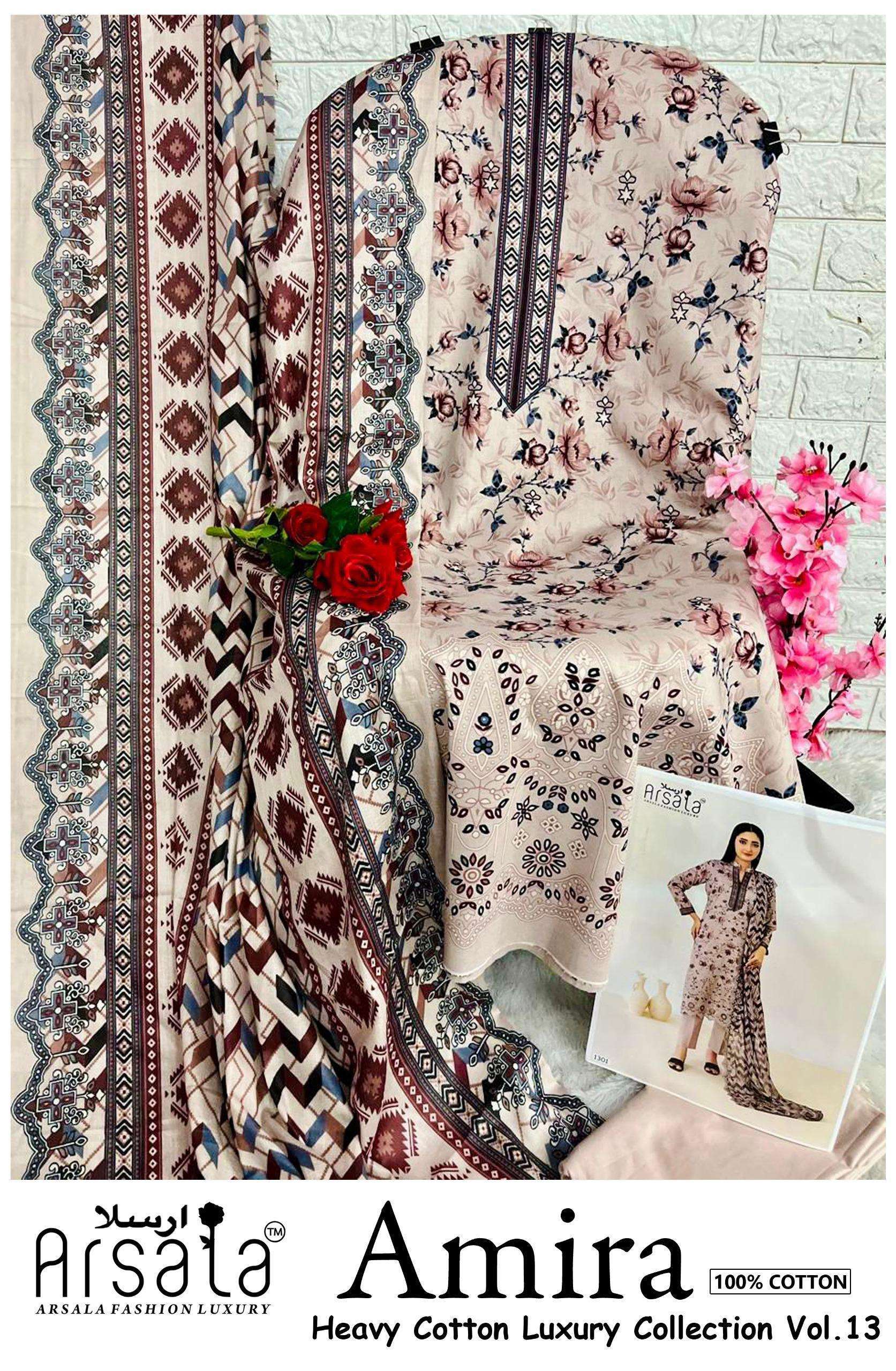 Arsala Fashion Amira Vol 13 Cotton Dress Material 6 pcs Catalogue
