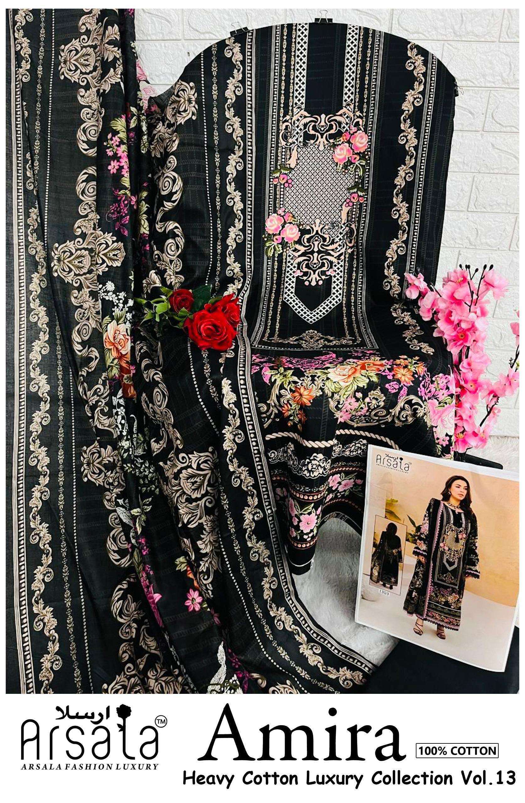 Arsala Fashion Amira Vol 13 Cotton Dress Material 6 pcs Catalogue