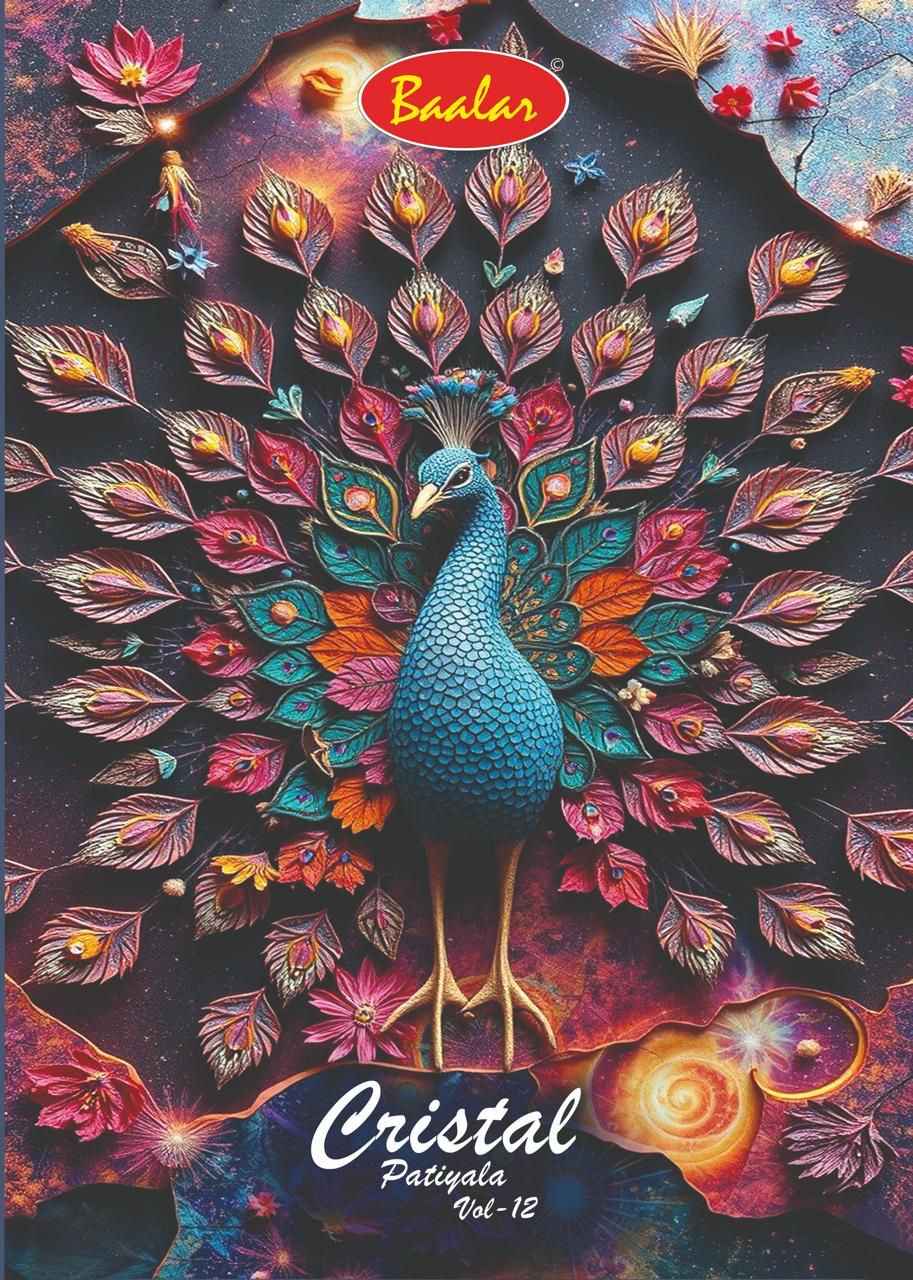 Baalar Crystal patiyala Vol 12 Cotton Dress Material 15 pcs Catalogue