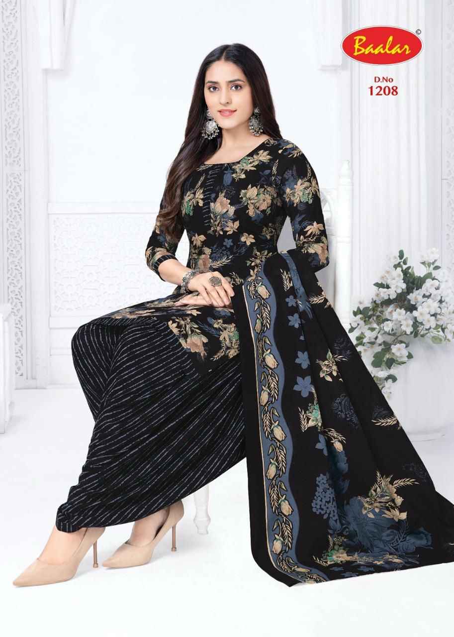 Baalar Crystal patiyala Vol 12 Cotton Dress Material 15 pcs Catalogue