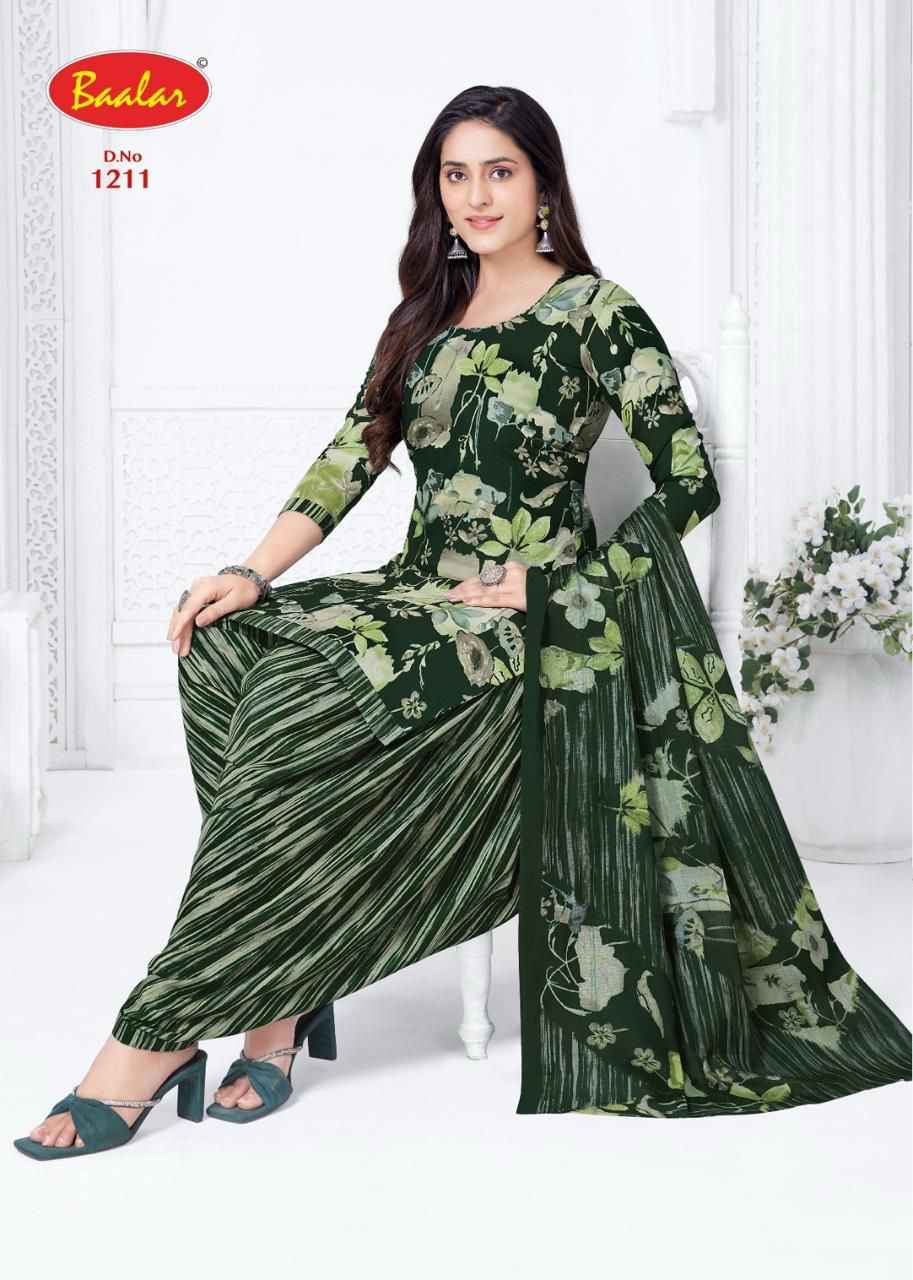 Baalar Crystal patiyala Vol 12 Cotton Dress Material 15 pcs Catalogue
