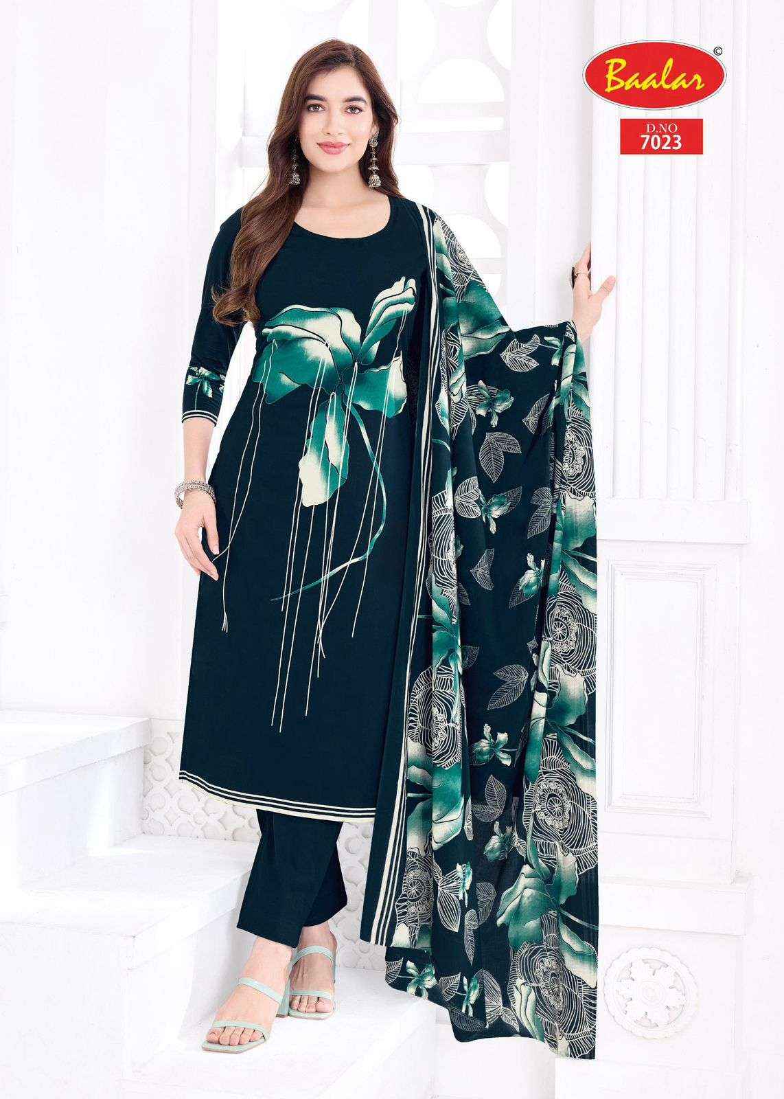 Baalar Pashmina Vol 7 Lawn Cotton Dress Material 15 pcs Catalogue