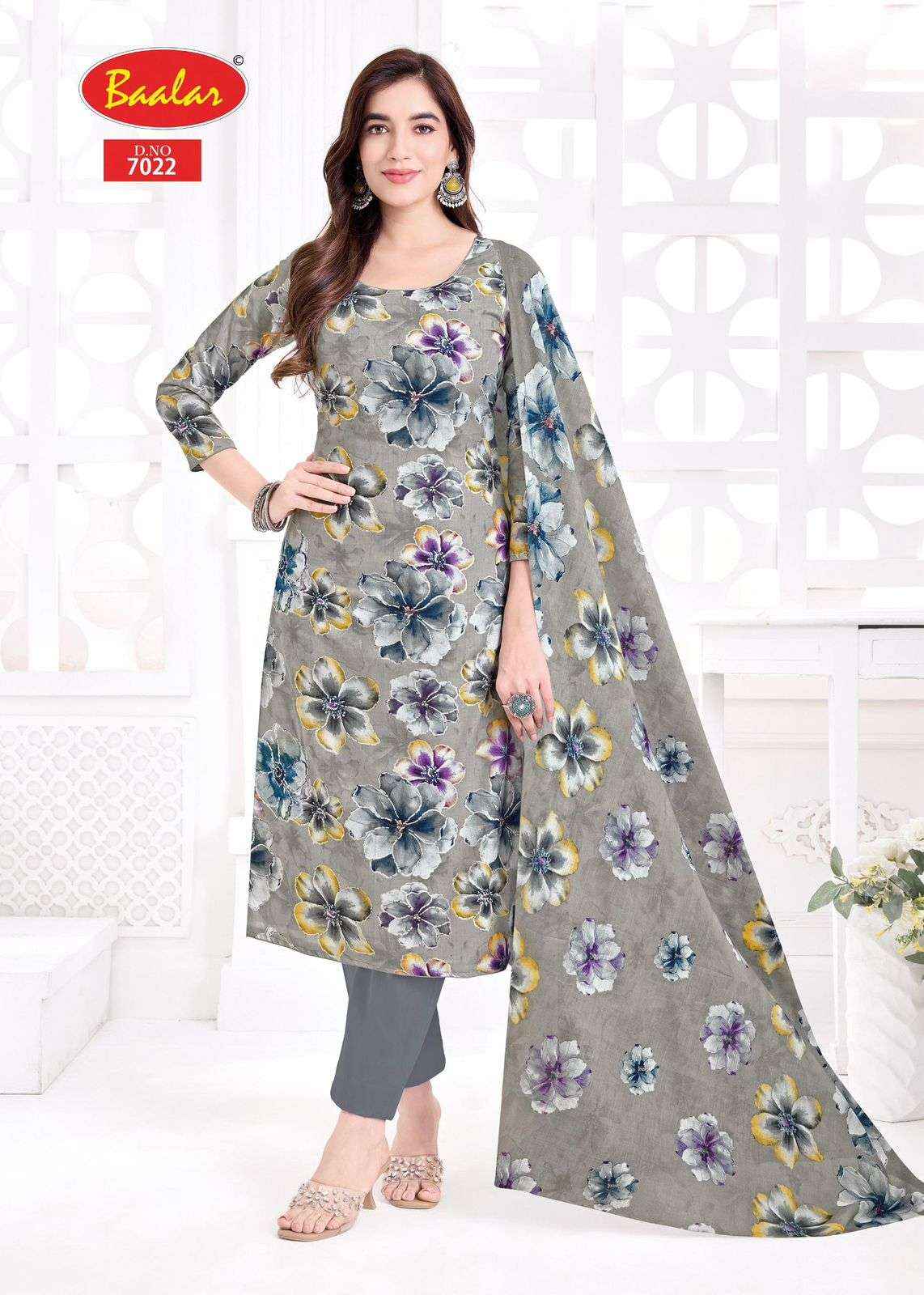 Baalar Pashmina Vol 7 Lawn Cotton Dress Material 15 pcs Catalogue