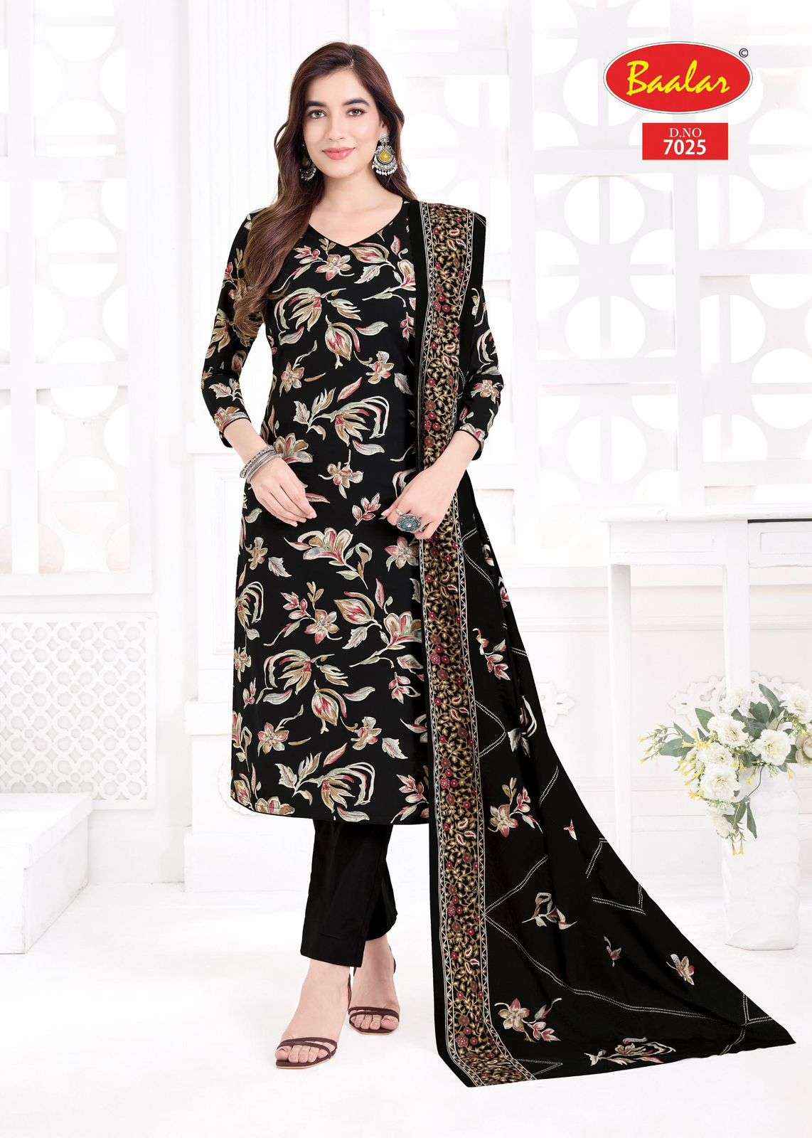 Baalar Pashmina Vol 7 Lawn Cotton Dress Material 15 pcs Catalogue