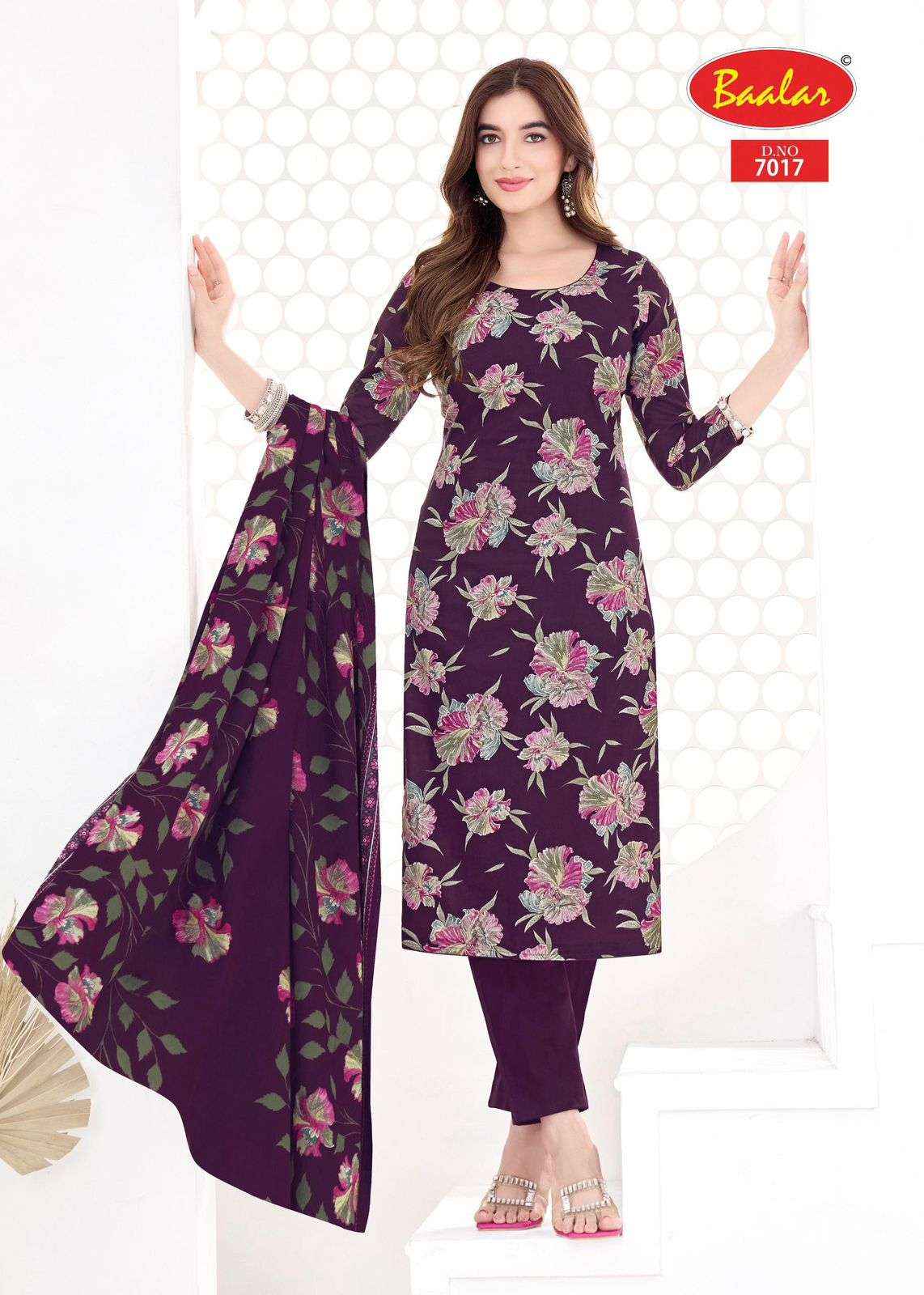 Baalar Pashmina Vol 7 Lawn Cotton Dress Material 15 pcs Catalogue