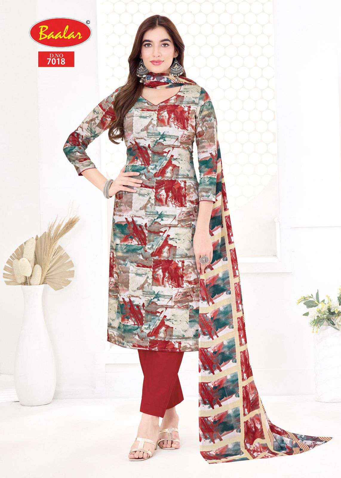 Baalar Pashmina Vol 7 Lawn Cotton Dress Material 15 pcs Catalogue