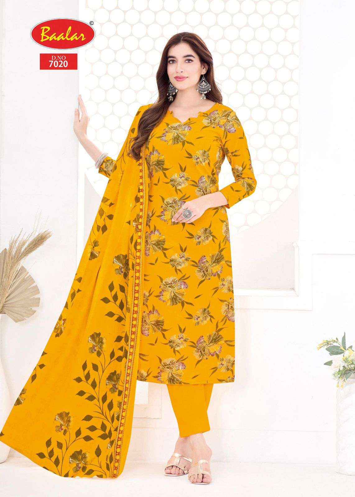Baalar Pashmina Vol 7 Lawn Cotton Dress Material 15 pcs Catalogue