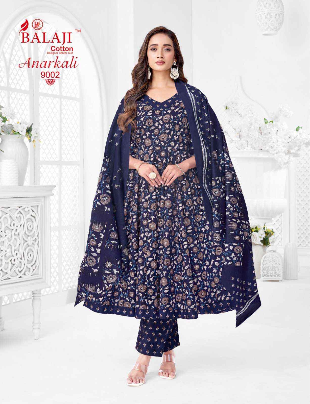 Balaji Anarkali Vol 9 Cotton Kurti Combo 8 pcs Catalogue