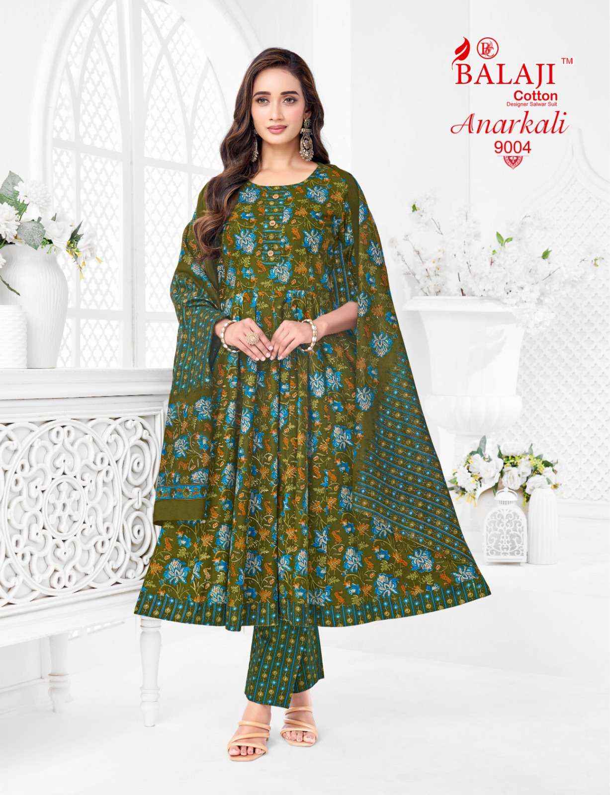 Balaji Anarkali Vol 9 Cotton Kurti Combo 8 pcs Catalogue