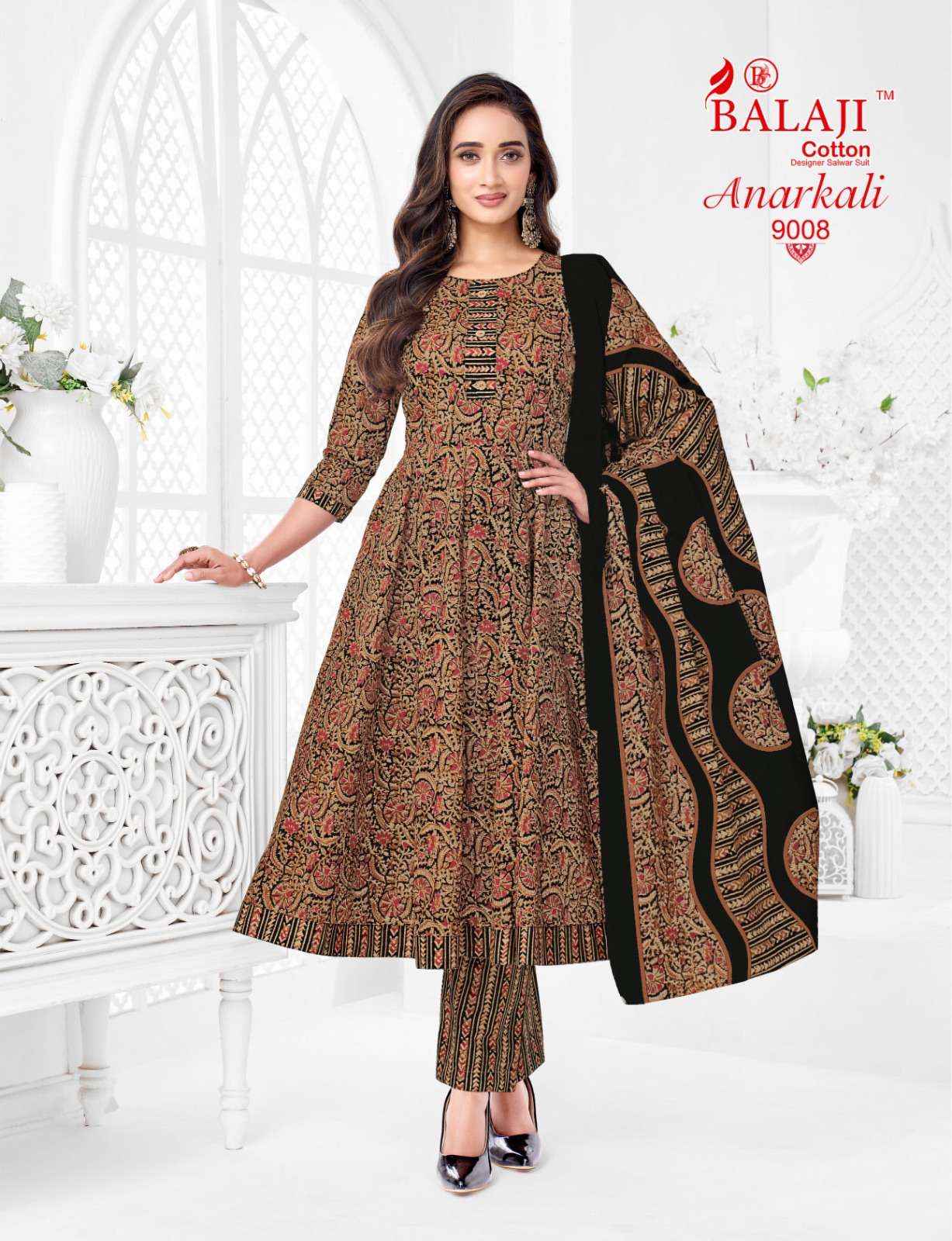 Balaji Anarkali Vol 9 Cotton Kurti Combo 8 pcs Catalogue