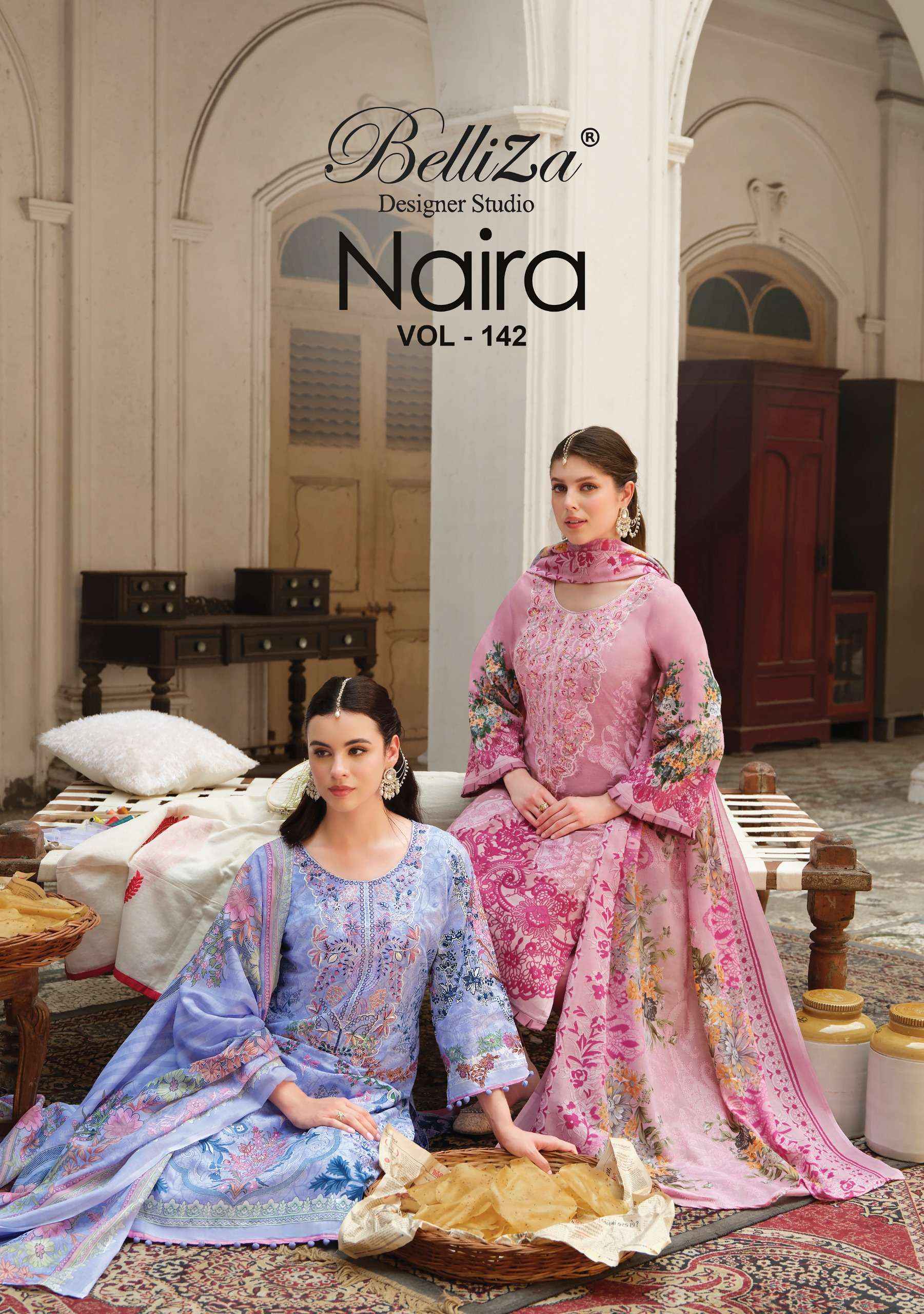 Belliza Naira Vol 142 Cotton Dress Material 8 pcs Cataloge