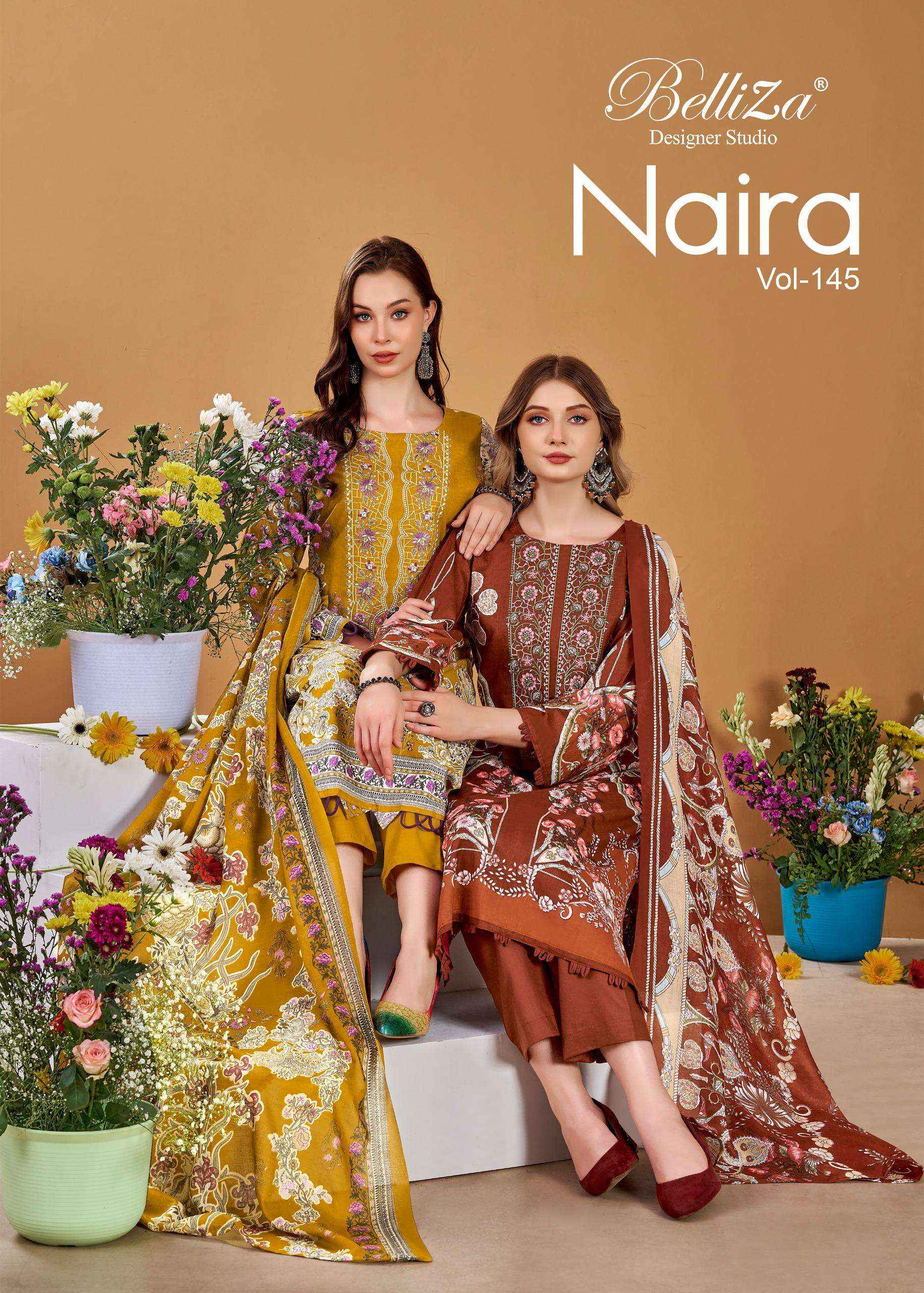 Belliza Naira Vol 145 Cotton Dress Material 8 pcs Cataloge