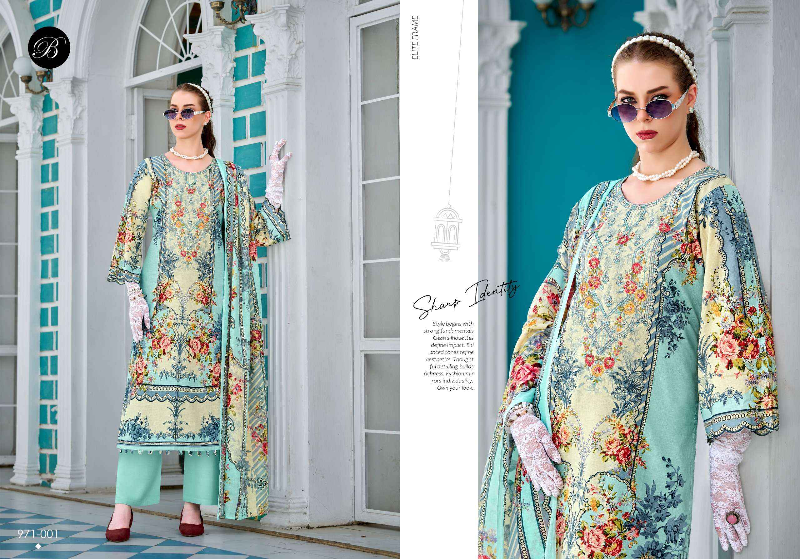 Belliza Riwayat Vol 17 Viscose Rayon Dress Material 8 pcs Catalogue