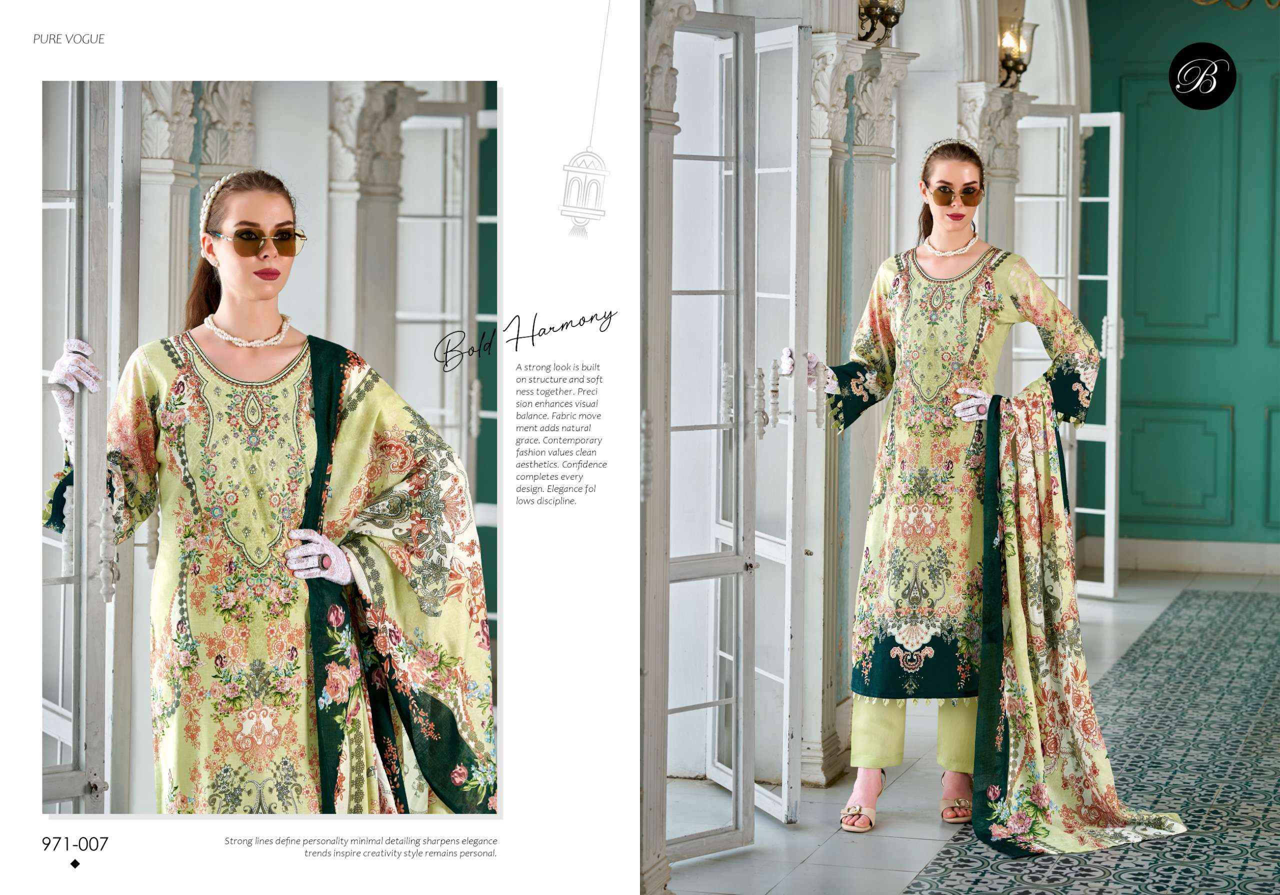 Belliza Riwayat Vol 17 Viscose Rayon Dress Material 8 pcs Catalogue