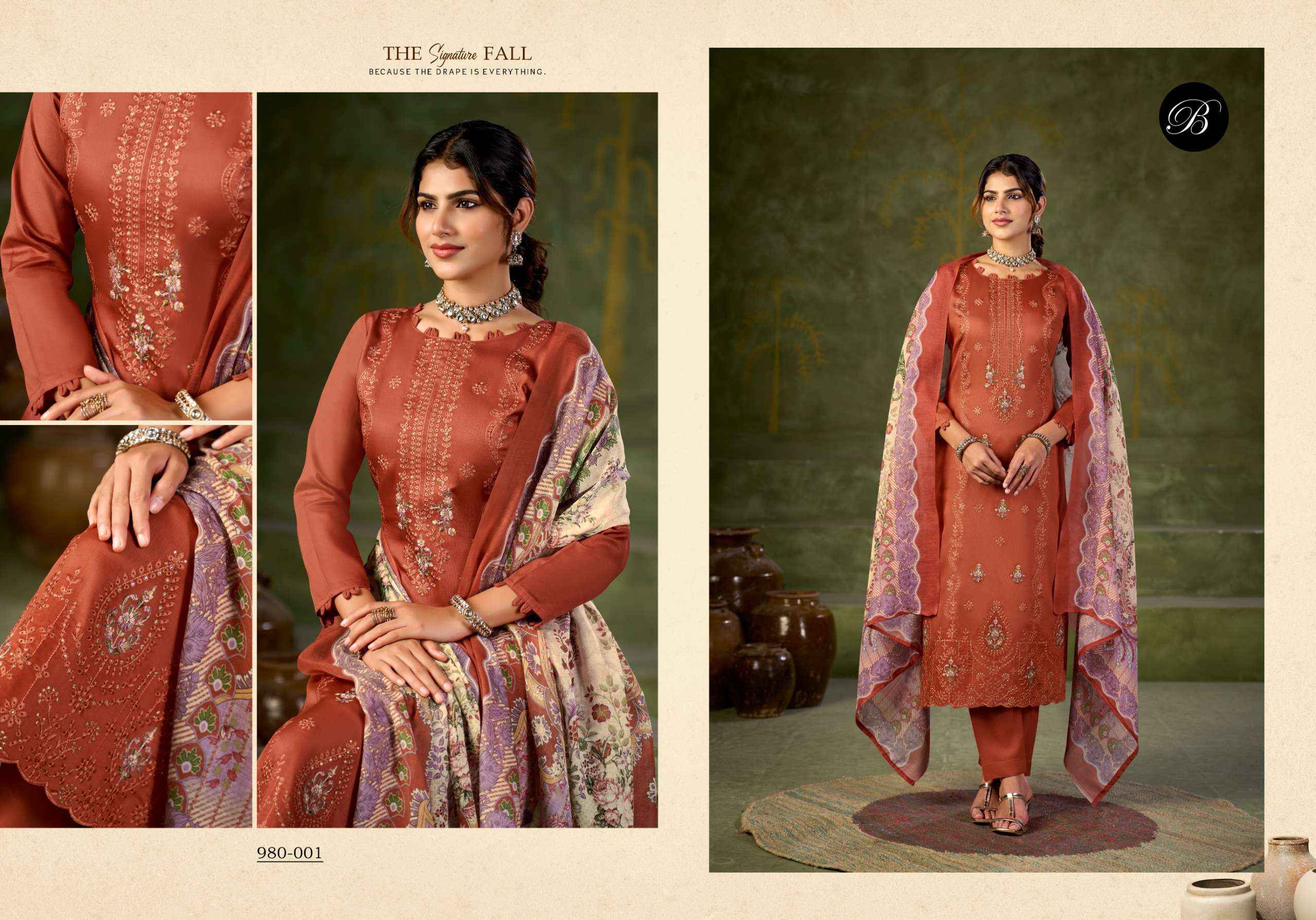 Belliza Zarqash Vol 18 Jam Cotton Dress Material 6 pcs Catalogue
