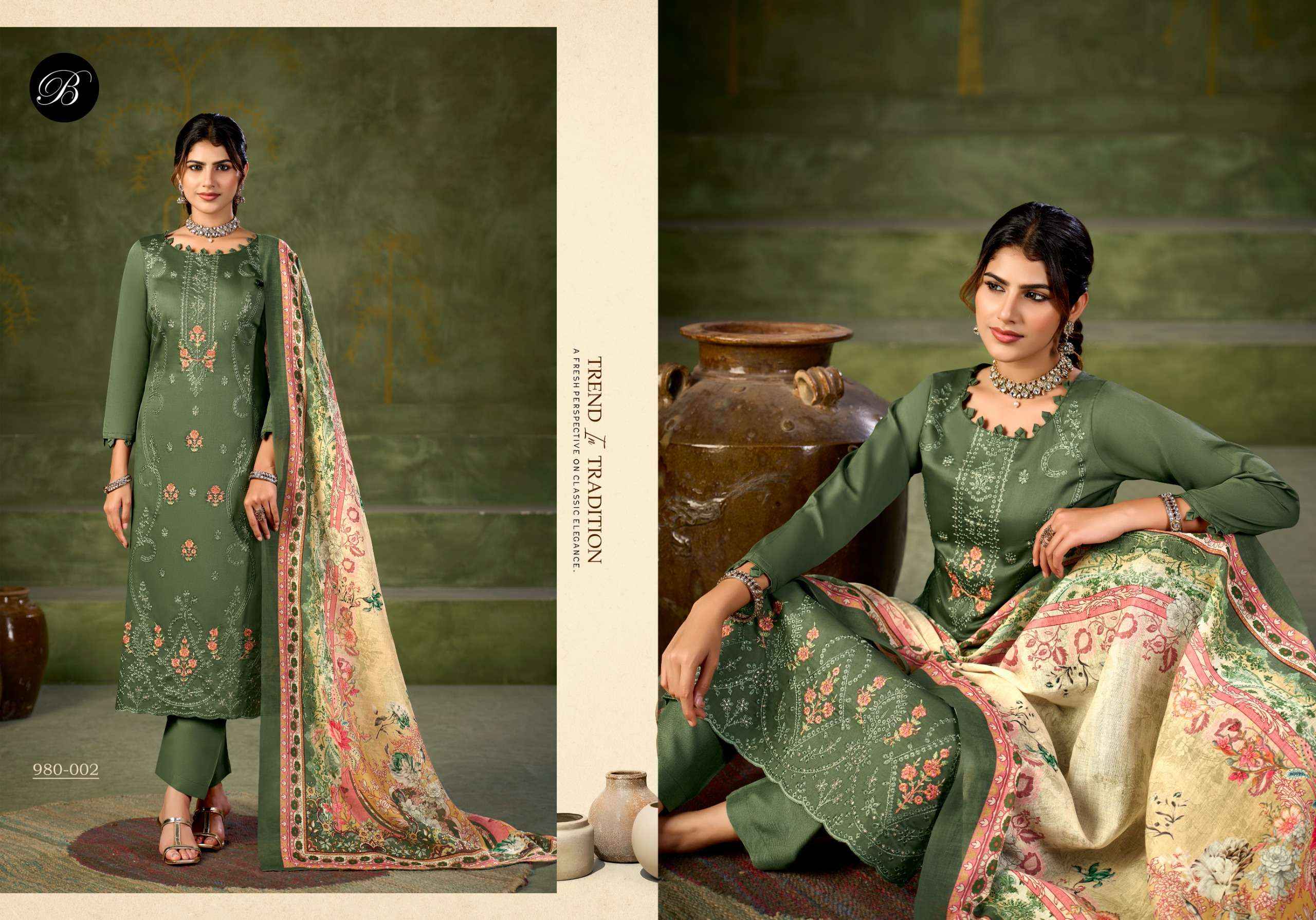 Belliza Zarqash Vol 18 Jam Cotton Dress Material 6 pcs Catalogue