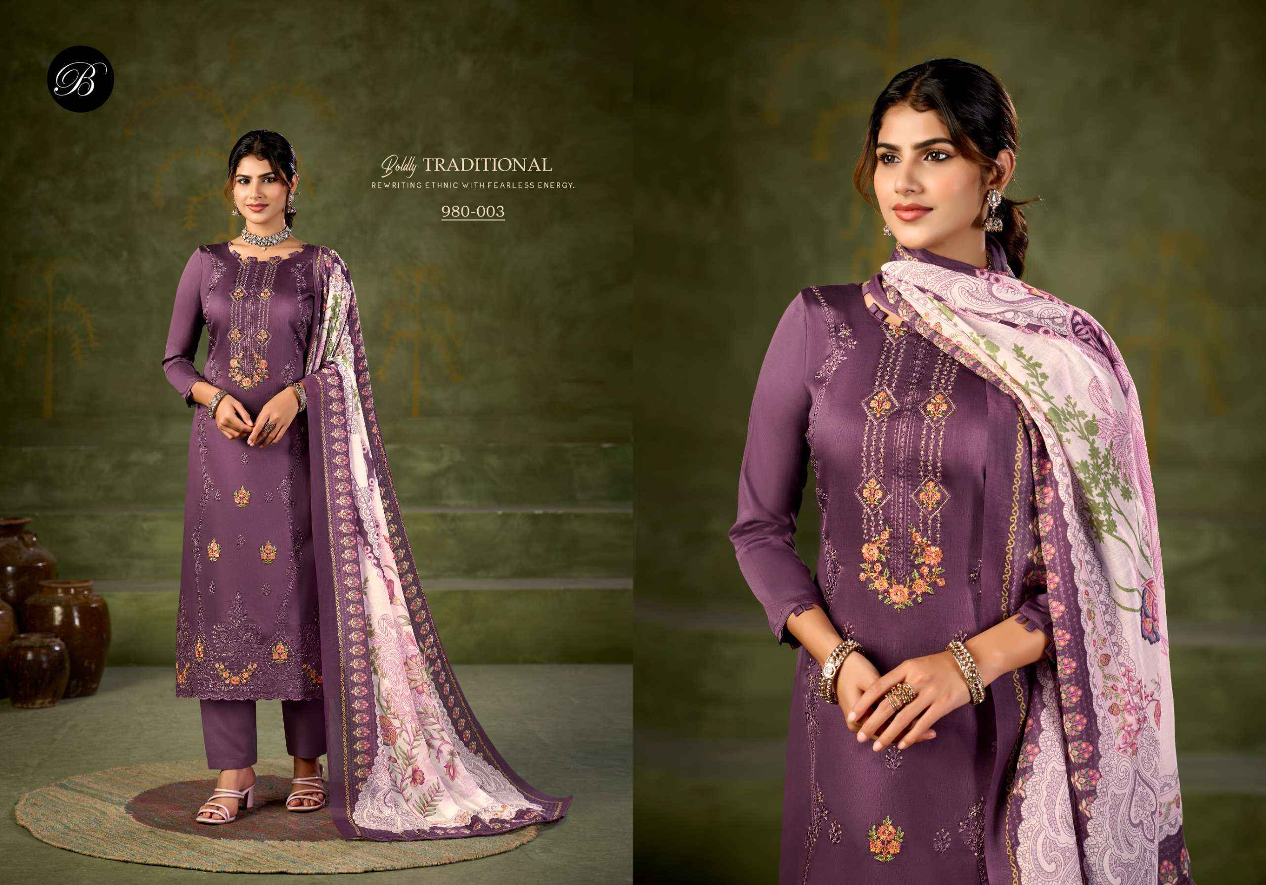 Belliza Zarqash Vol 18 Jam Cotton Dress Material 6 pcs Catalogue