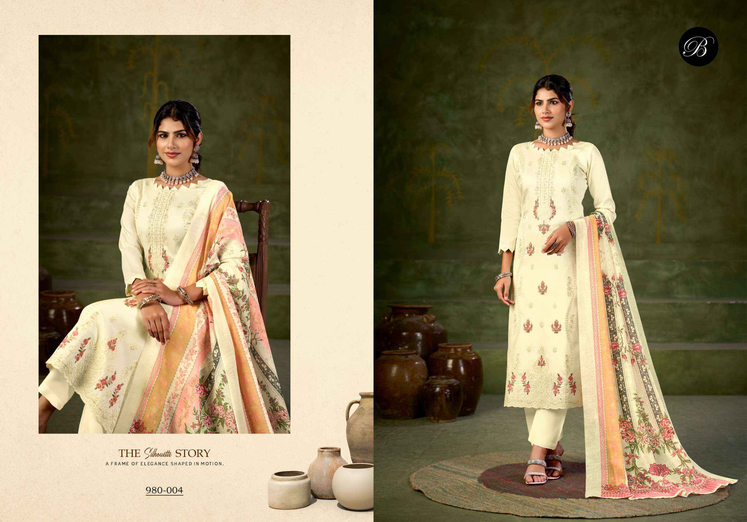 Belliza Zarqash Vol 18 Jam Cotton Dress Material 6 pcs Catalogue