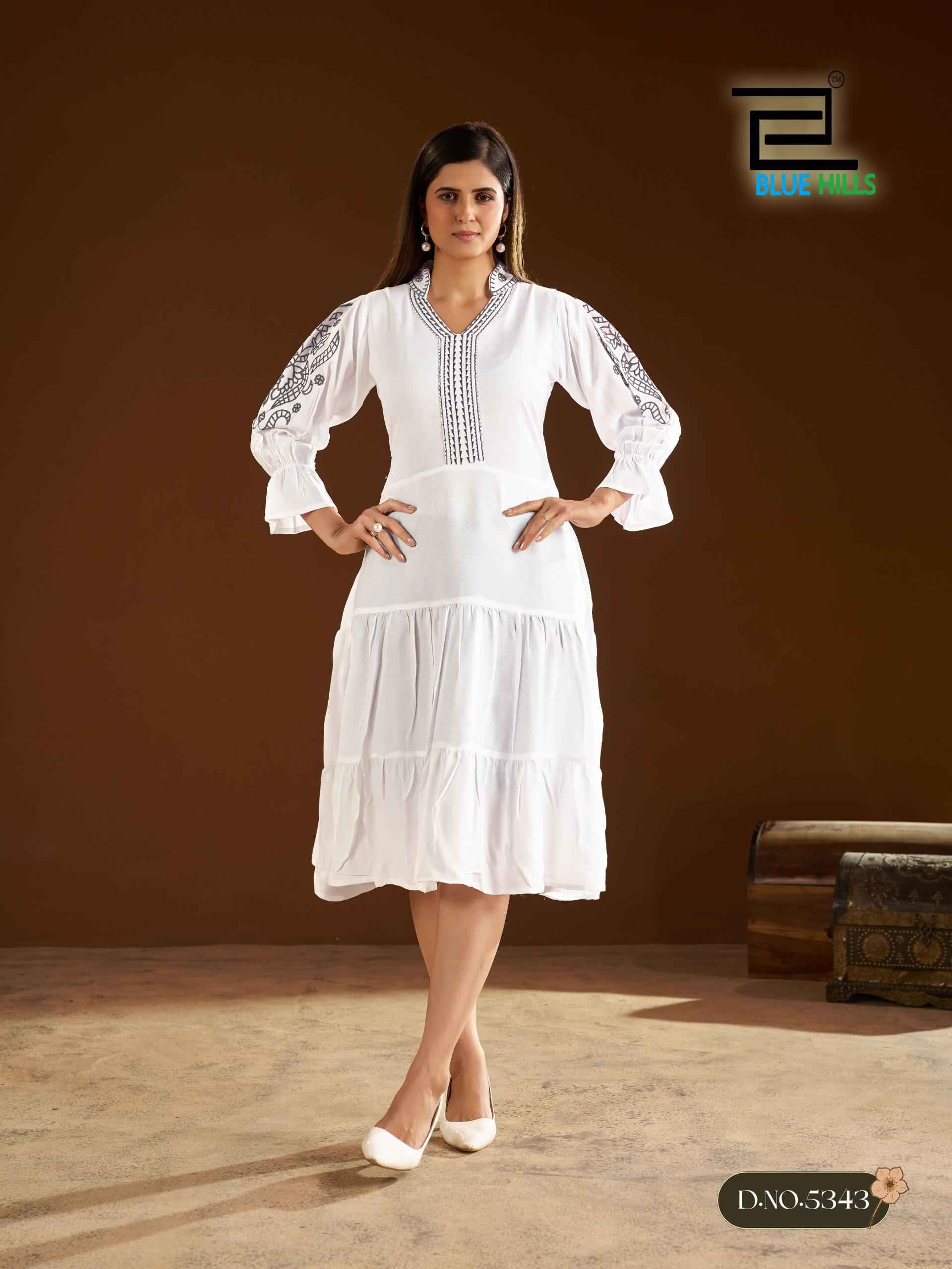 Blue Hills Anna Rayon Kurti 4 pcs Catalogue