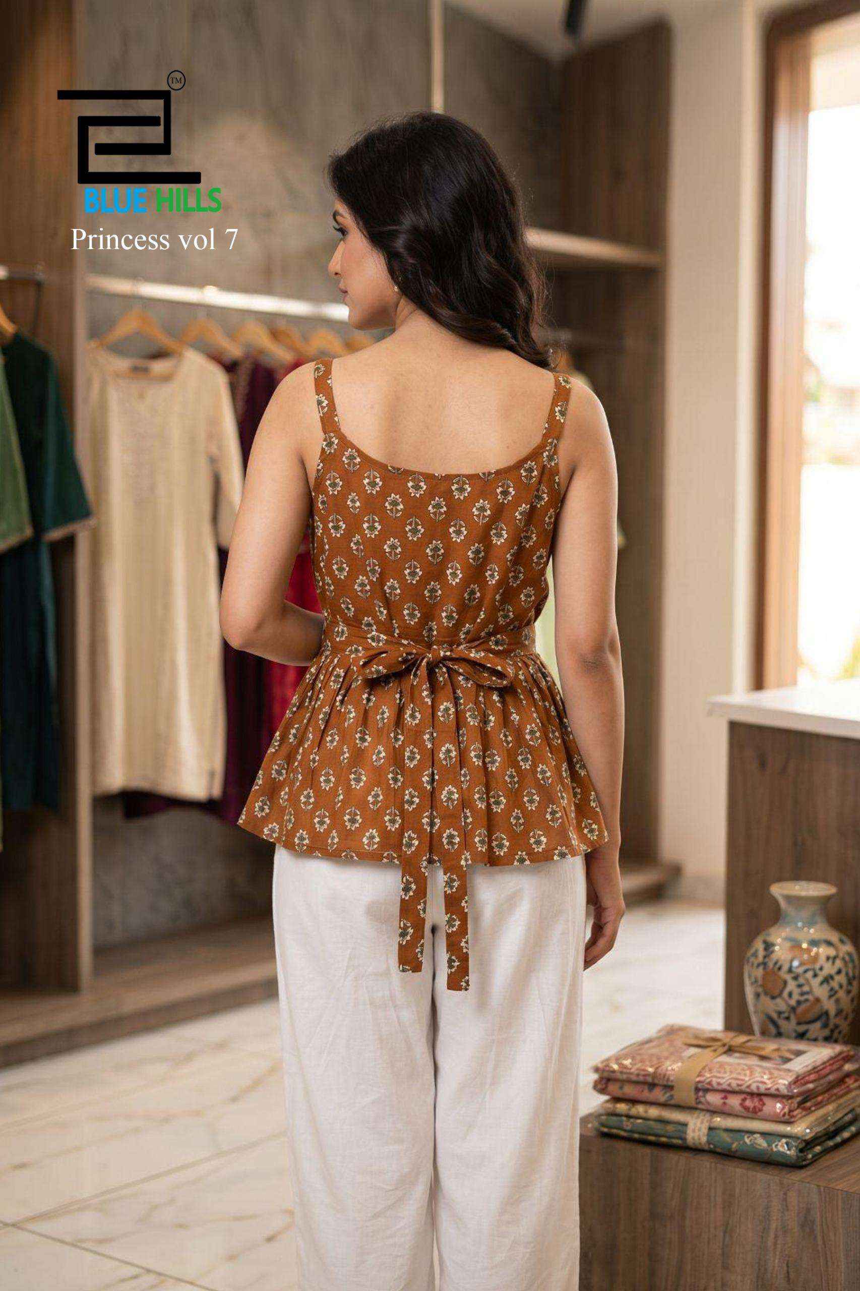 Blue Hills Princess Vol 7 Short Cotton Tunic 6 pcs Catalogue