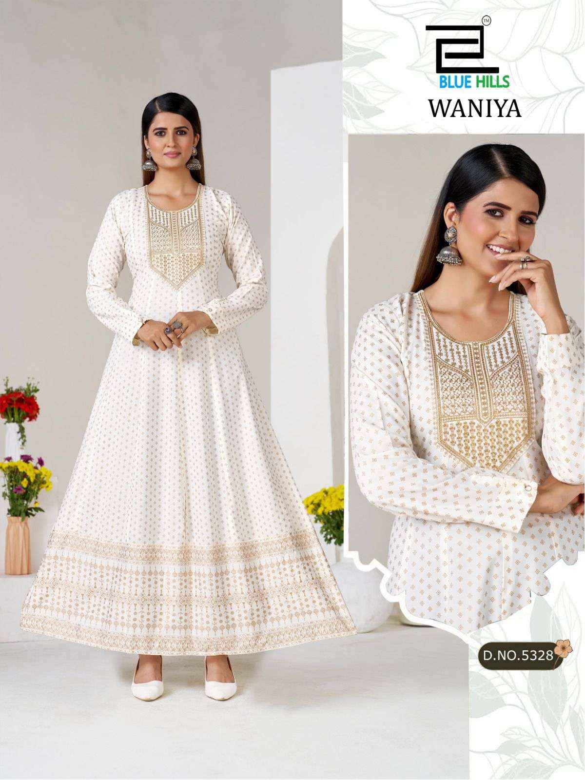 Blue Hills Waniya Rayon Gown 6 pcs Catalogue