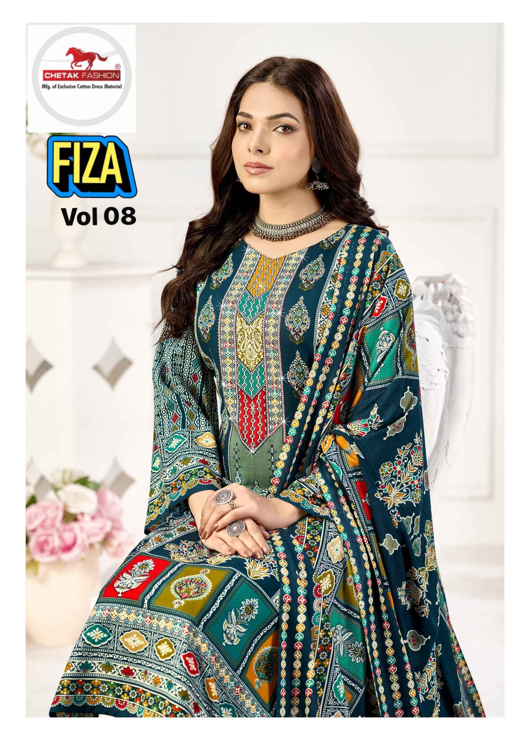 Chetak Fashion Fiza Vol 8 Rayon Dress Material 8 pcs Catalogue
