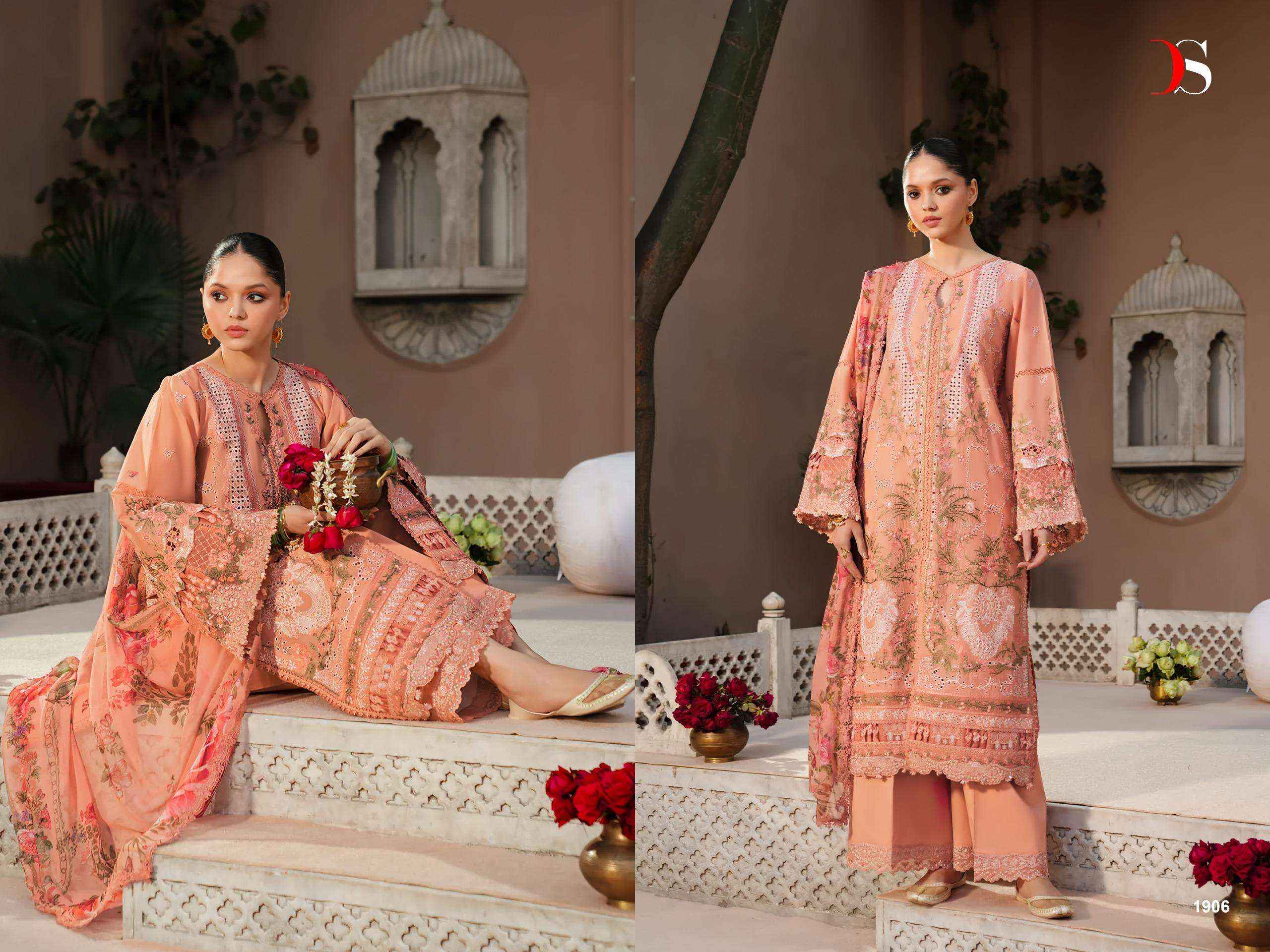 Deepsy Elaf Premium Vol 4 Cotton Dress Material 6 pcs Catalogue