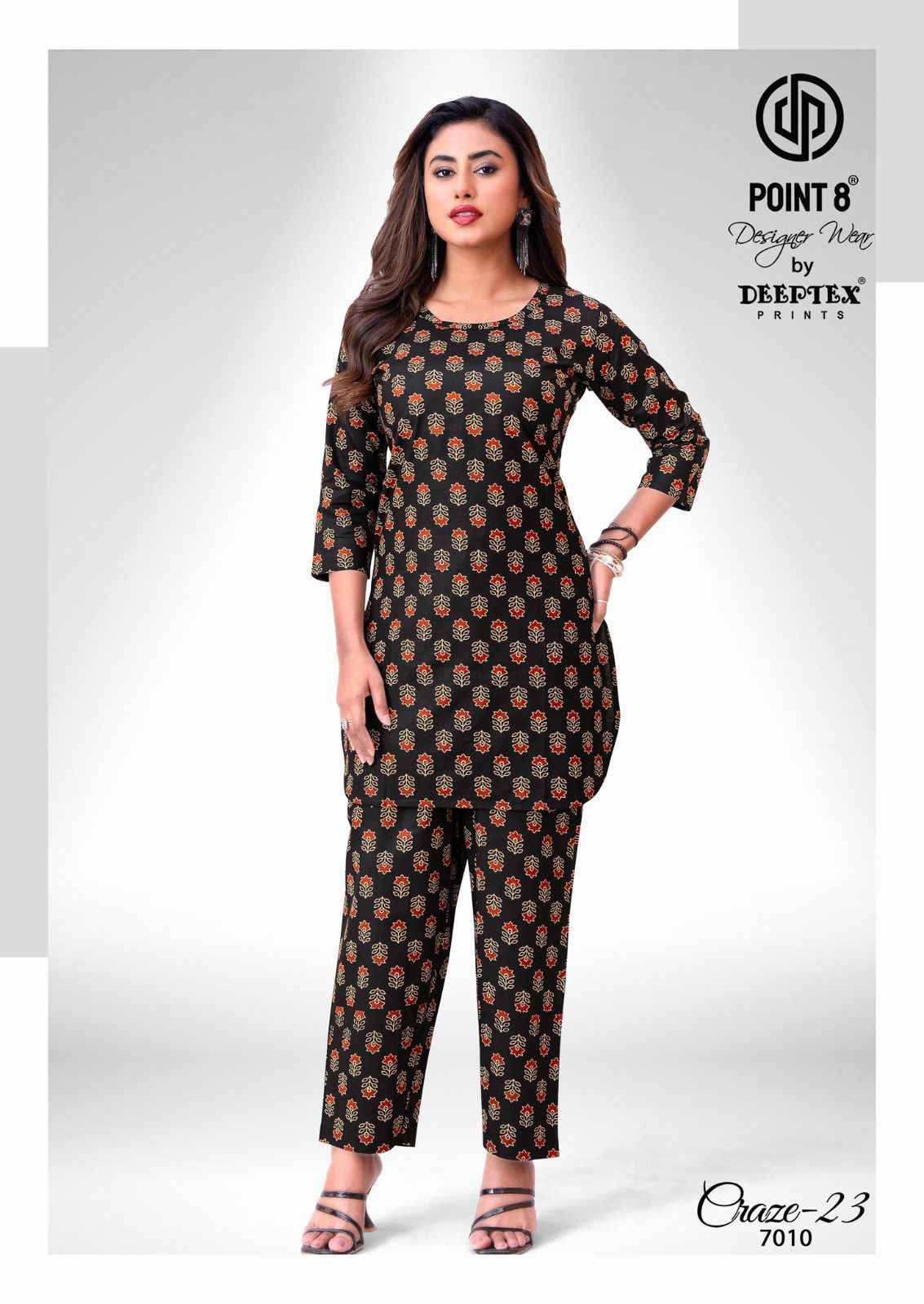 Deeptex Craze Vol 23 Vol 7 Cotton Co Ord Set 10 pcs Catalogue