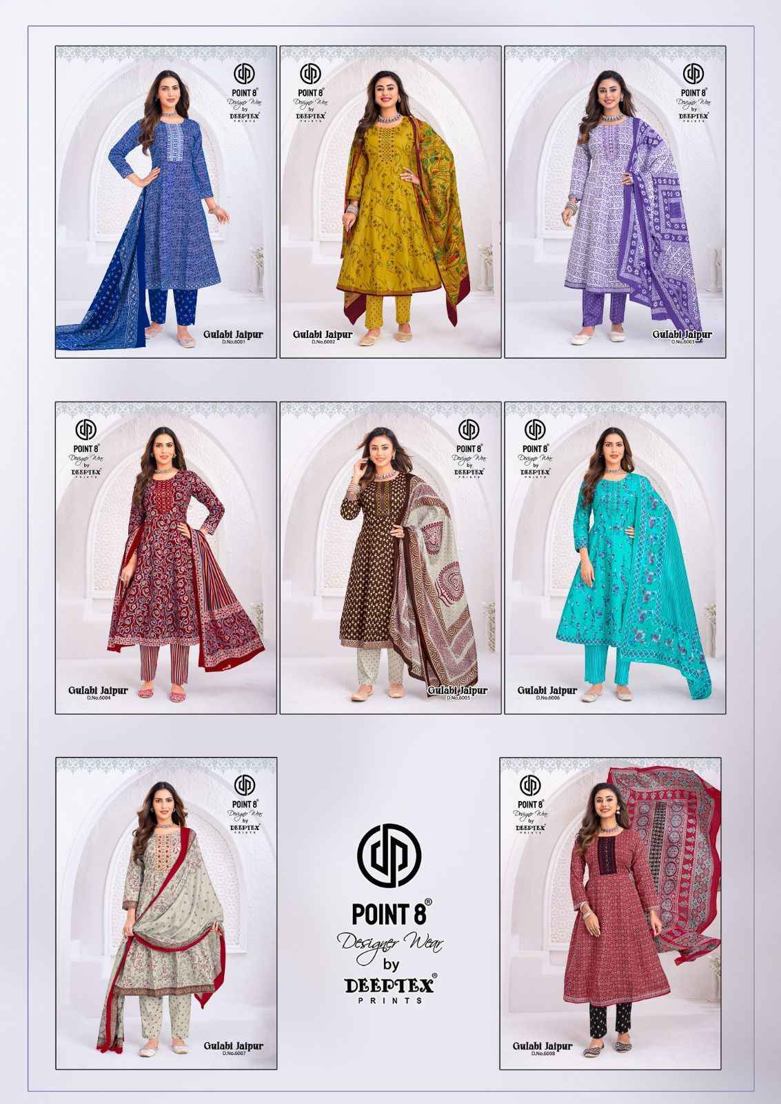 Deeptex Gulabi Jaipur Vol 6 Readymade Cotton Dress 8 pcs Catalogue