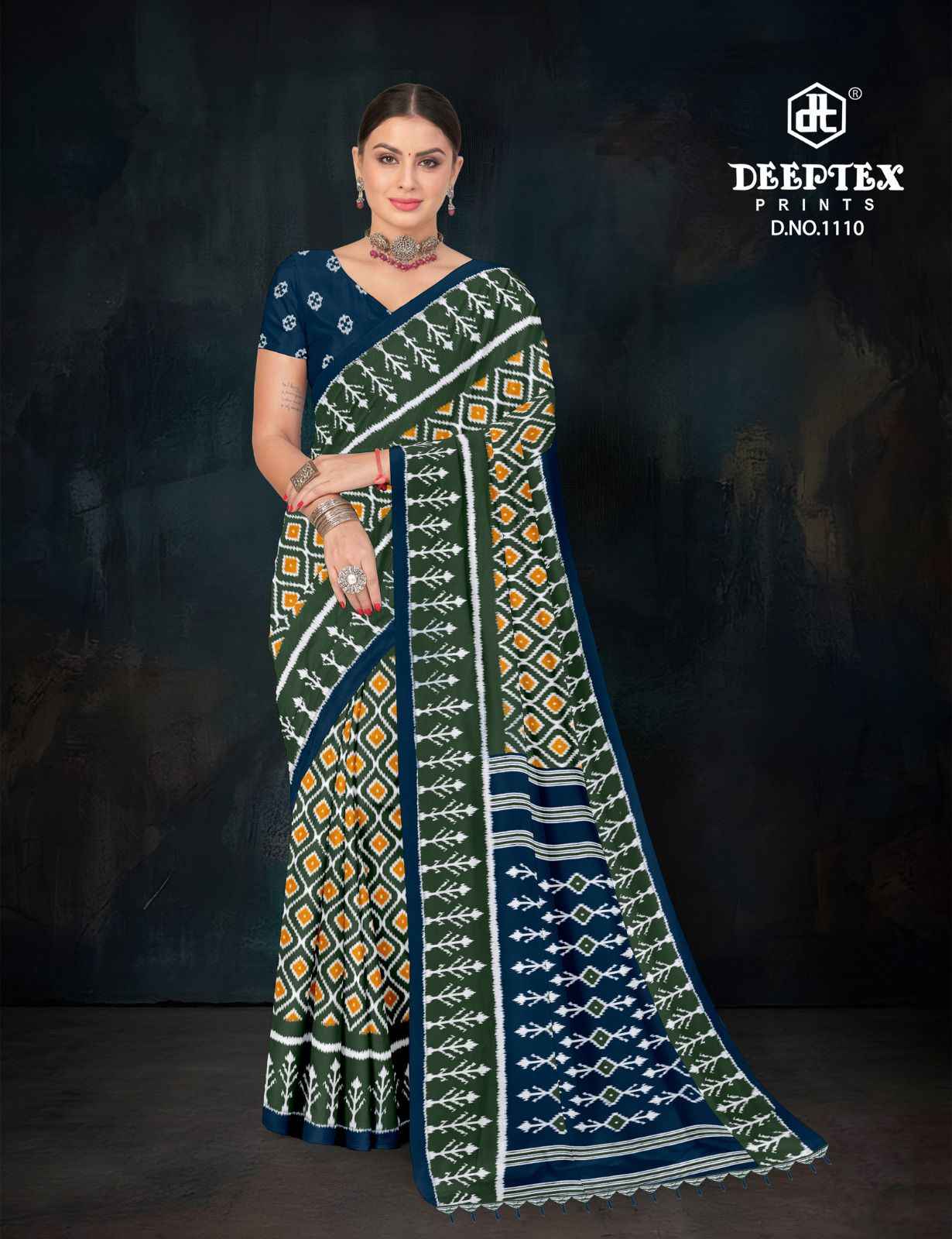 Deeptex Ikkat Special Vol 11 Cotton Saree 10 pcs Catalogue