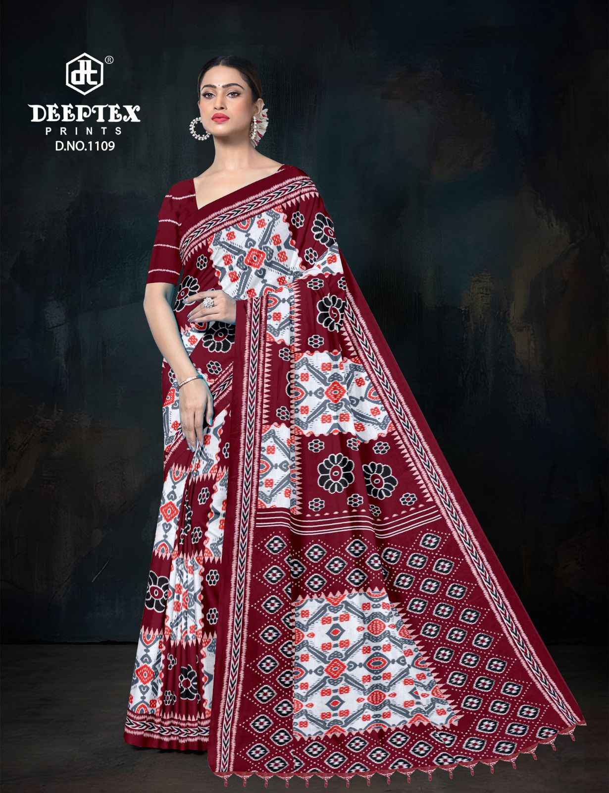 Deeptex Ikkat Special Vol 11 Cotton Saree 10 pcs Catalogue