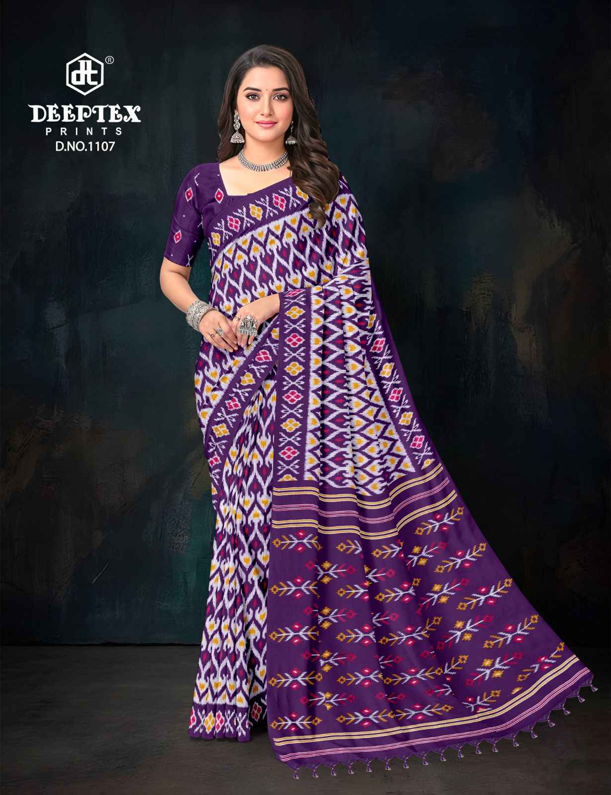 Deeptex Ikkat Special Vol 11 Cotton Saree 10 pcs Catalogue
