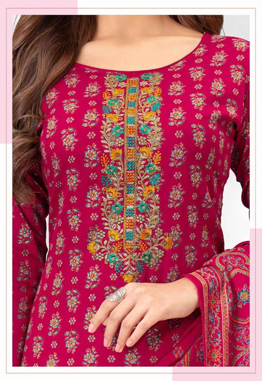 Deeptex Mausami Vol 3 Jam Satin Dress Material 8 pcs Catalogue