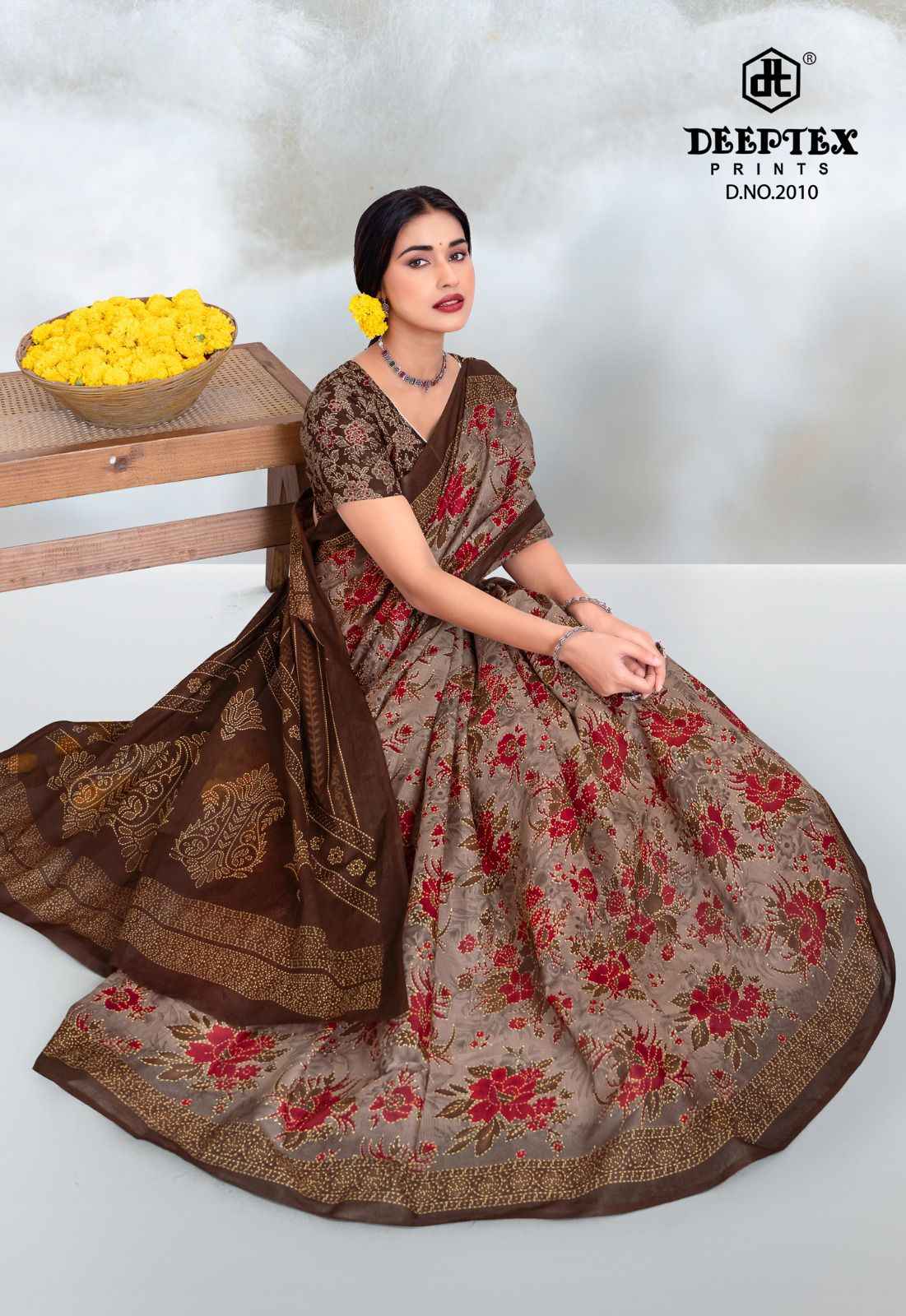 Deeptex Prime Time Vol 20 Cotton Saree 10 pcs Catalogue
