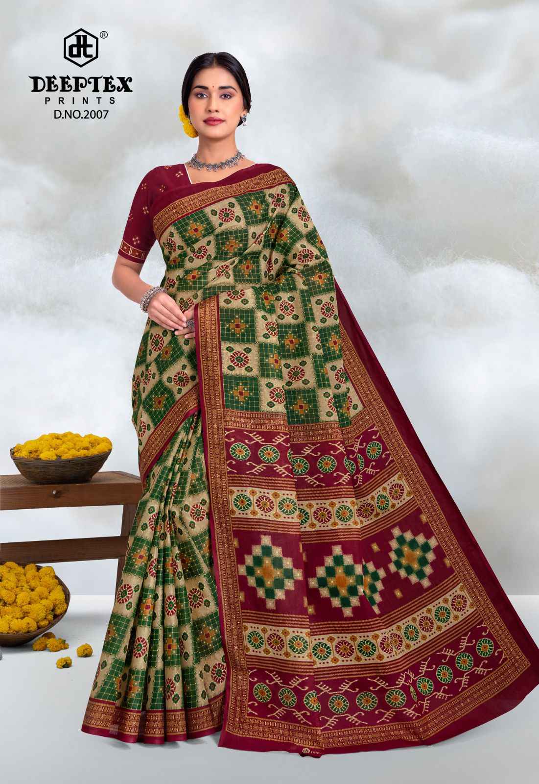 Deeptex Prime Time Vol 20 Cotton Saree 10 pcs Catalogue