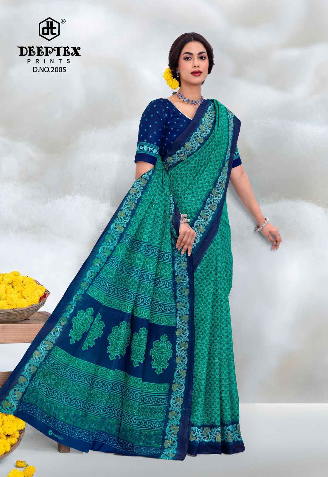 Deeptex Prime Time Vol 20 Cotton Saree 10 pcs Catalogue