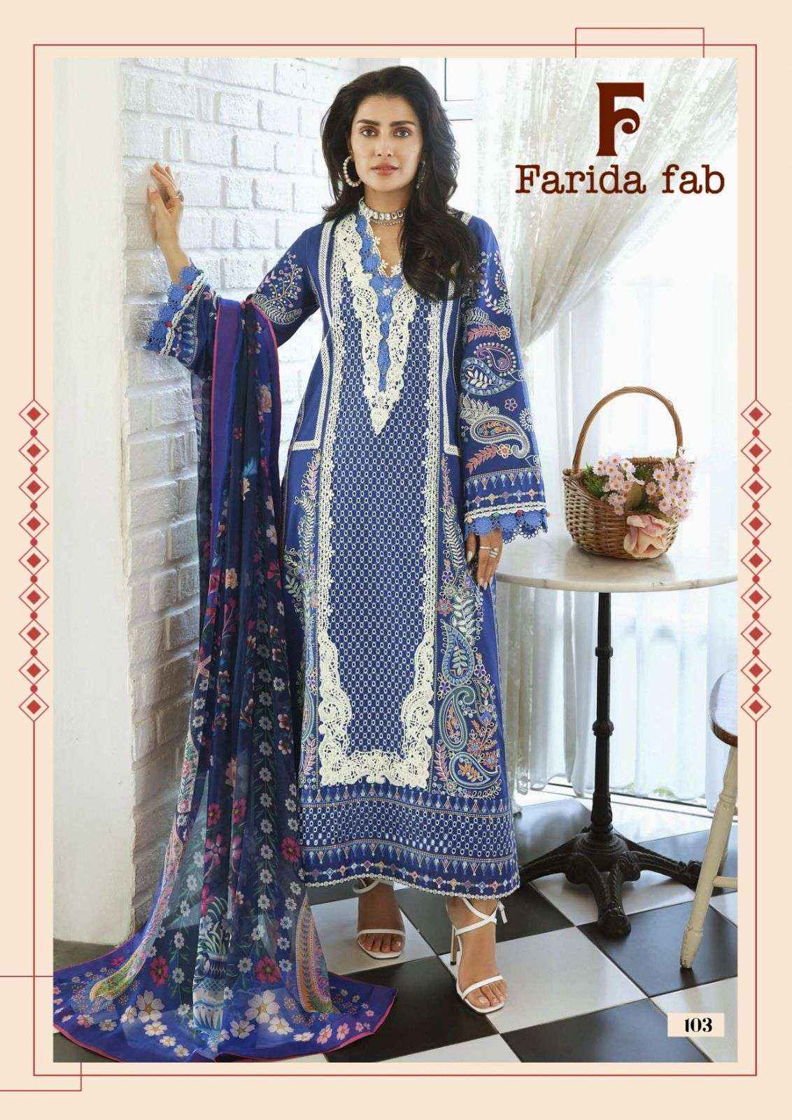 Farida Fab Mushq Readymade Cotton Dress 6 pcs Catalogue