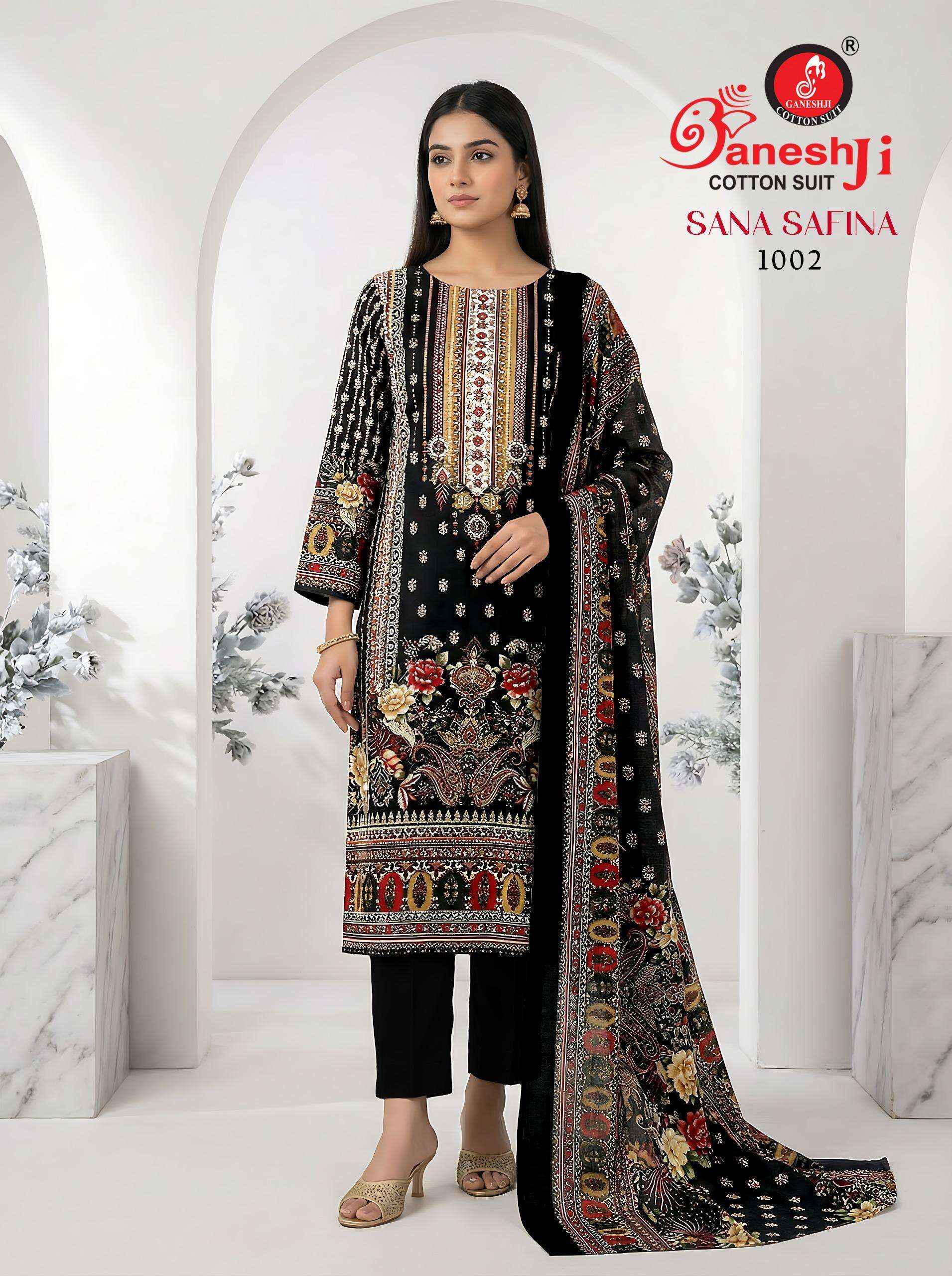 Ganesh Ji Sana Safina Vol 1 Cotton Dress Material 8 pcs Catalogue