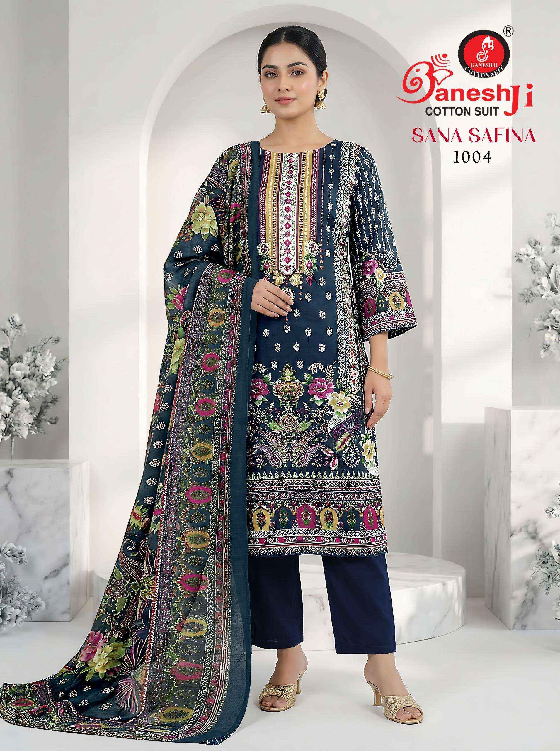 Ganesh Ji Sana Safina Vol 1 Cotton Dress Material 8 pcs Catalogue