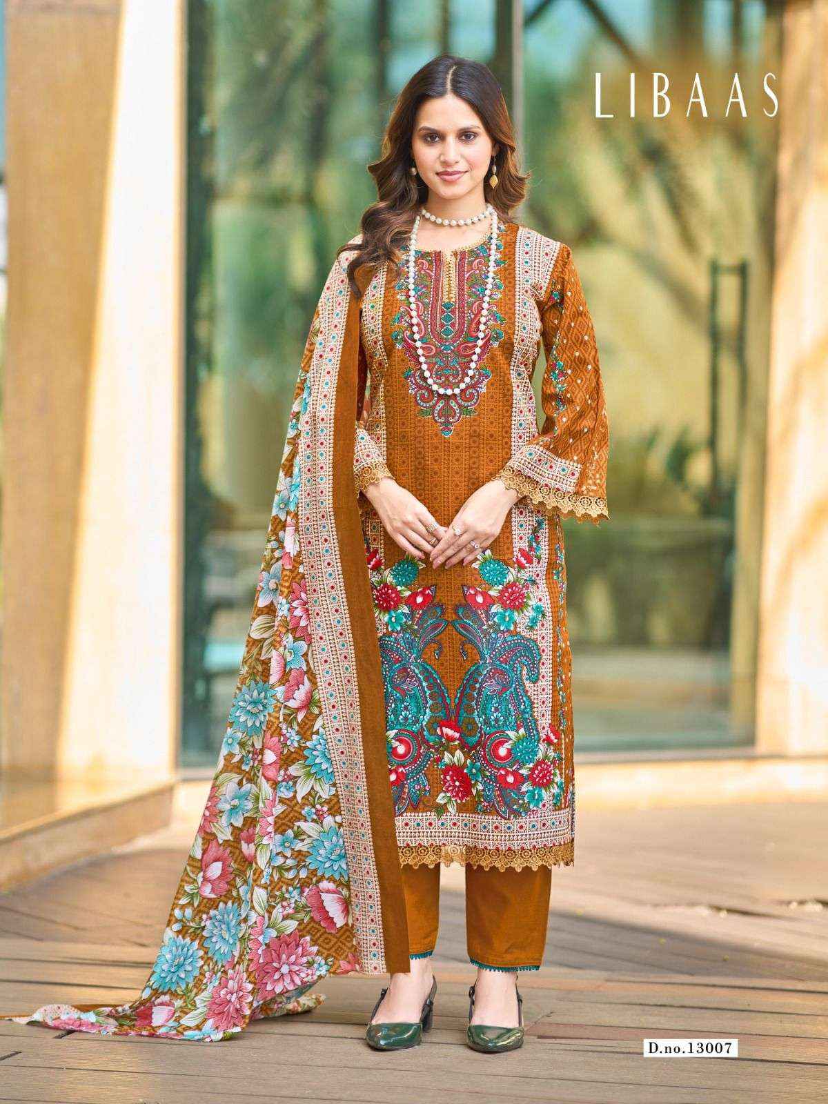 Ganesha Libaas Vol 13 Lawn Cotton Dress Material 8 pcs Catalogue