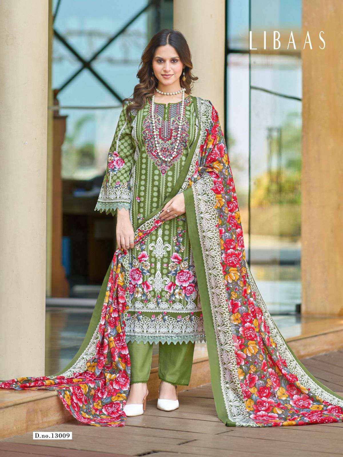 Ganesha Libaas Vol 13 Lawn Cotton Dress Material 8 pcs Catalogue