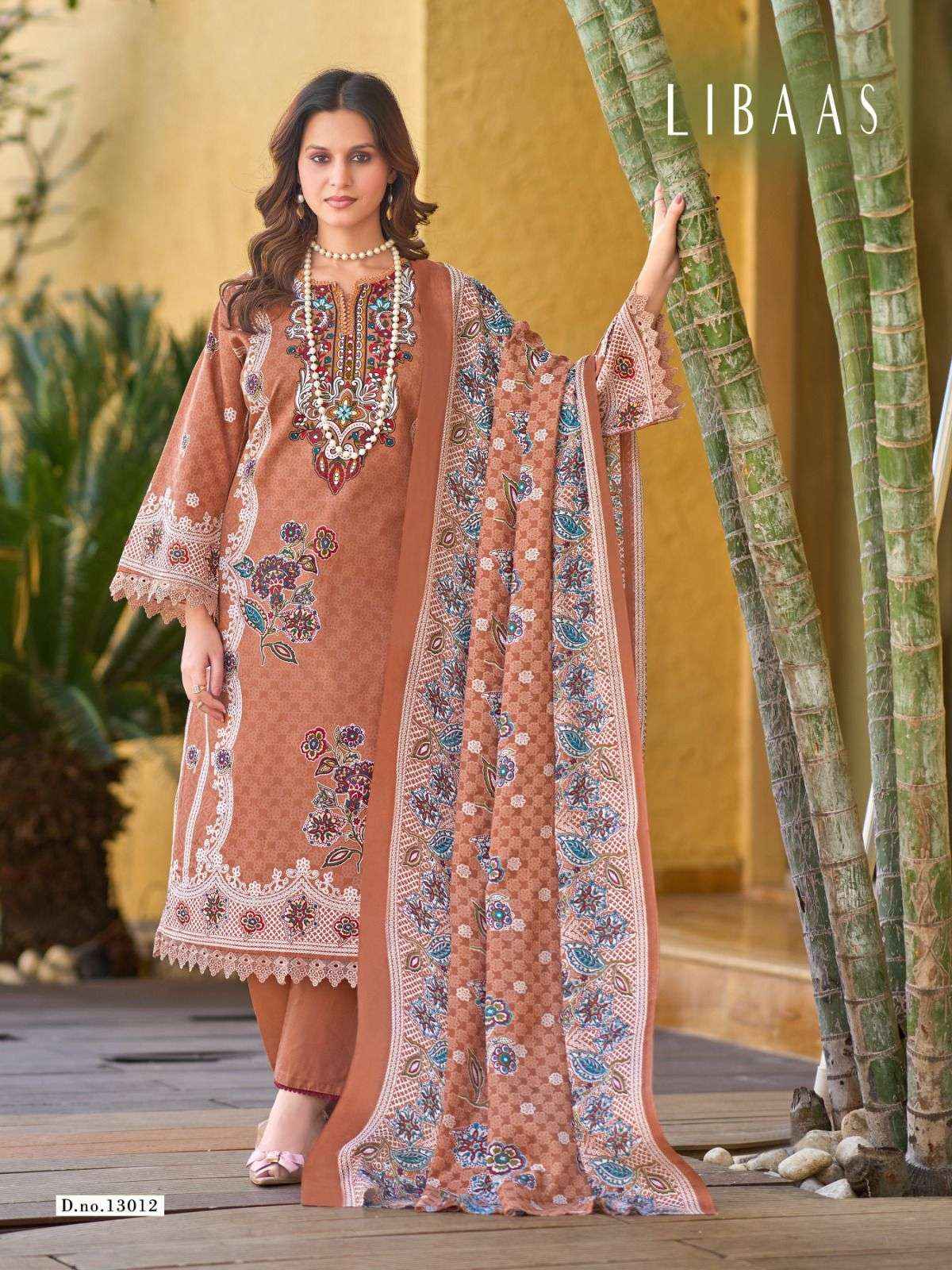 Ganesha Libaas Vol 13 Lawn Cotton Dress Material 8 pcs Catalogue