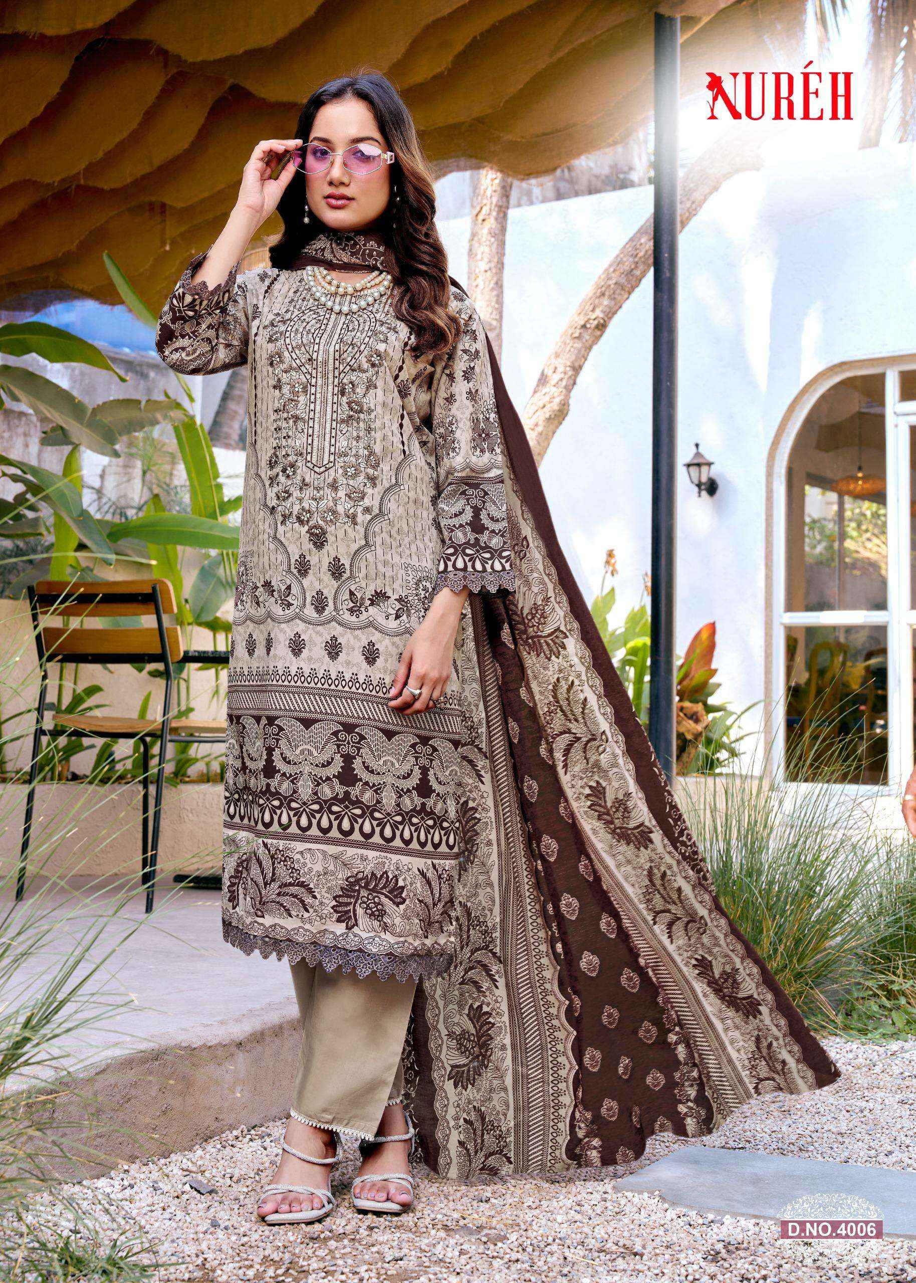 Ganesha Nureh Vol 4 Cotton Dress Material 8 pcs Catalogue